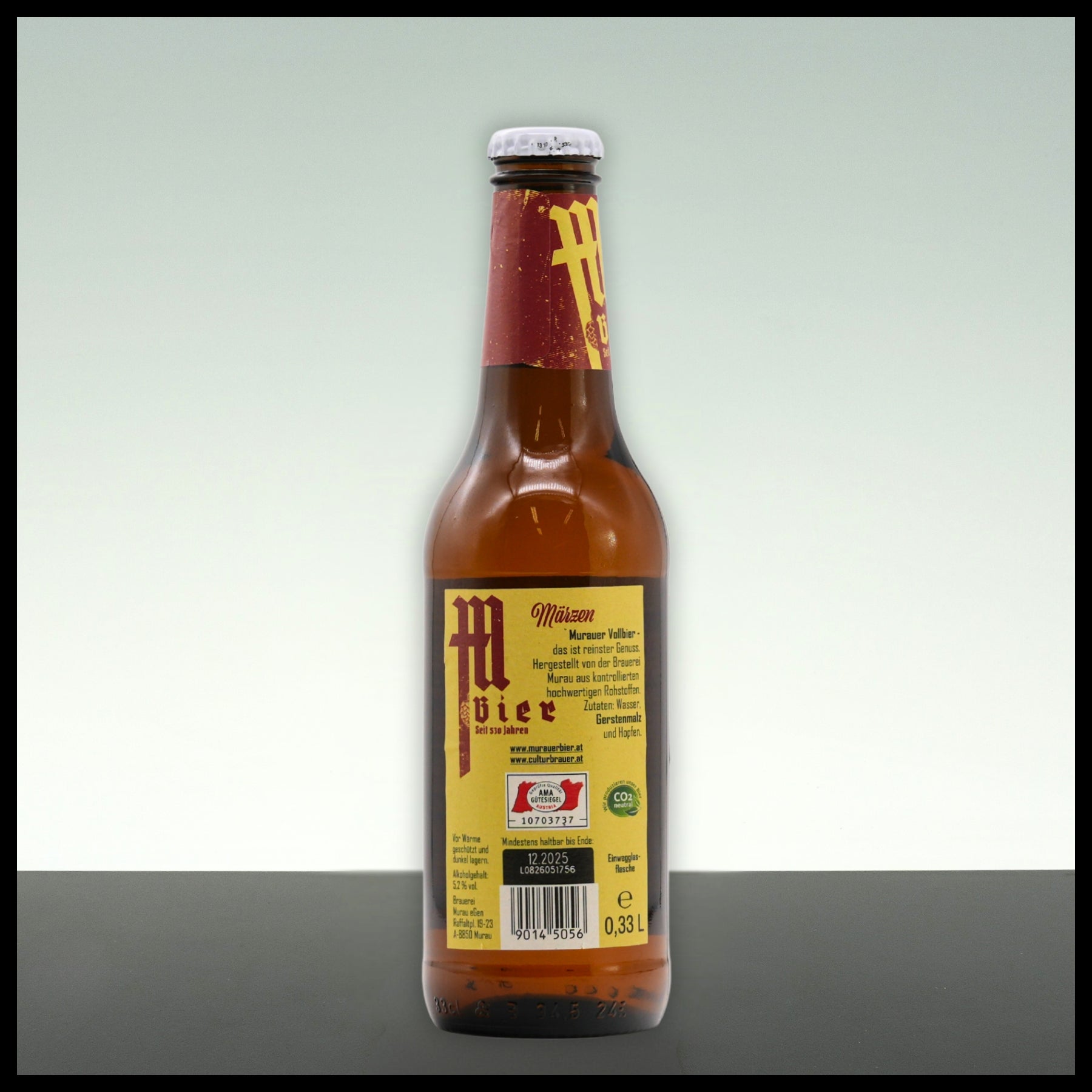 Murauer Märzen Einweg 0,33L - 5,2% Vol. - Trinklusiv