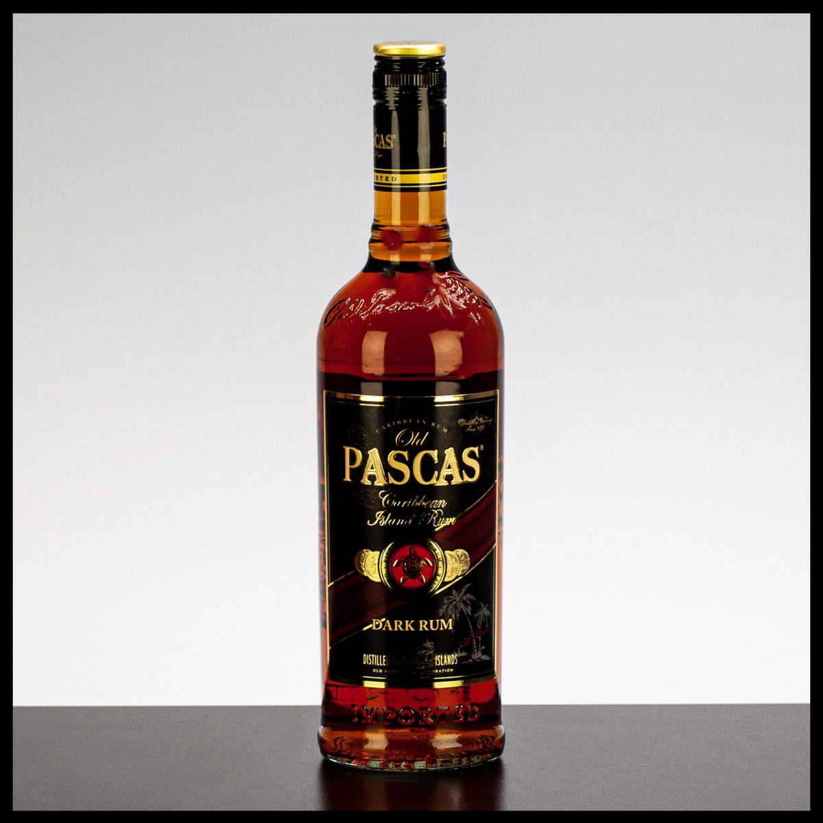 Old Pascas Caribbean Island Dark Rum 0,7L - 37,5% Vol. - Trinklusiv