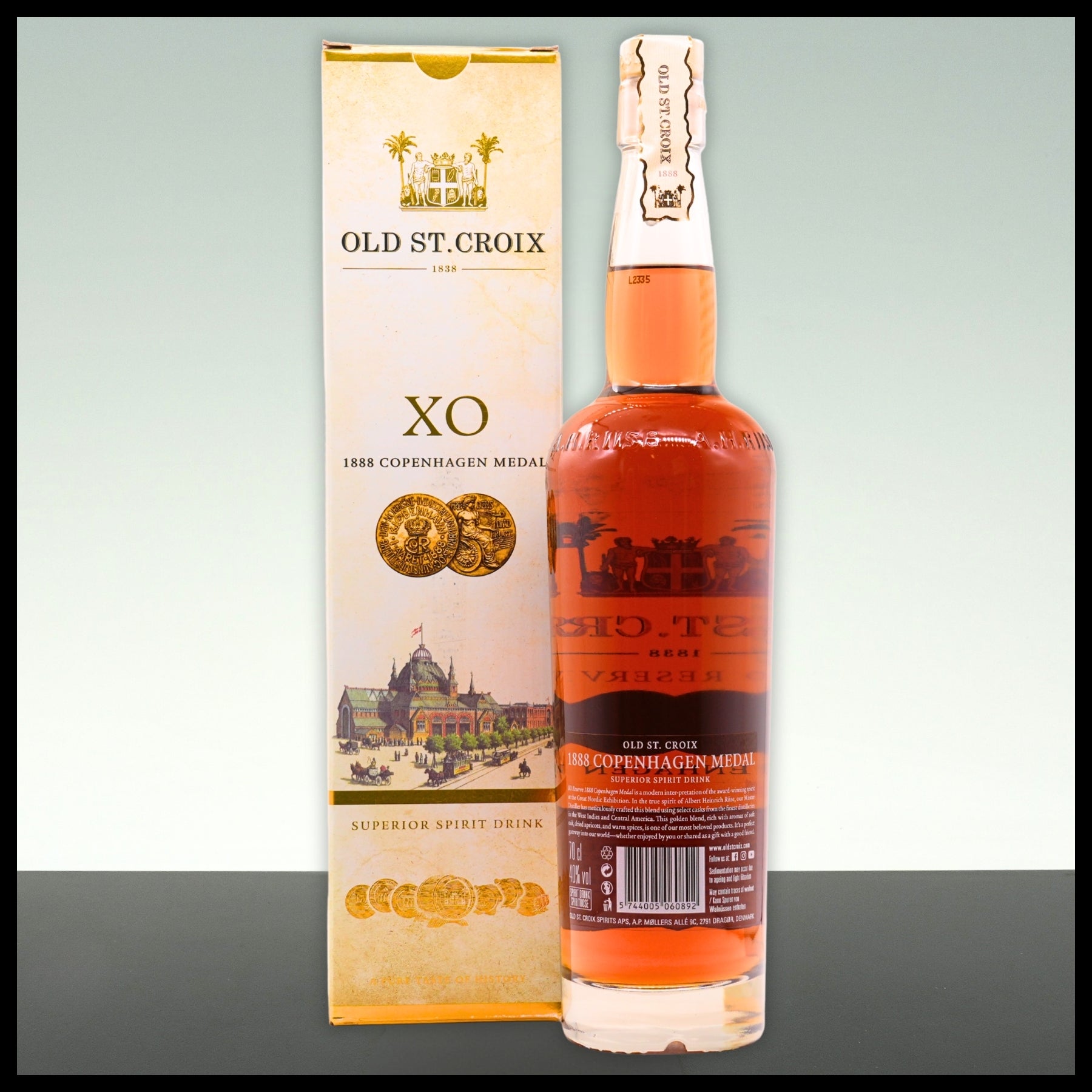 Old St. Croix XO 1888 Copenhagen Medal Reserve 0,7L - 40% Vol. - Trinklusiv