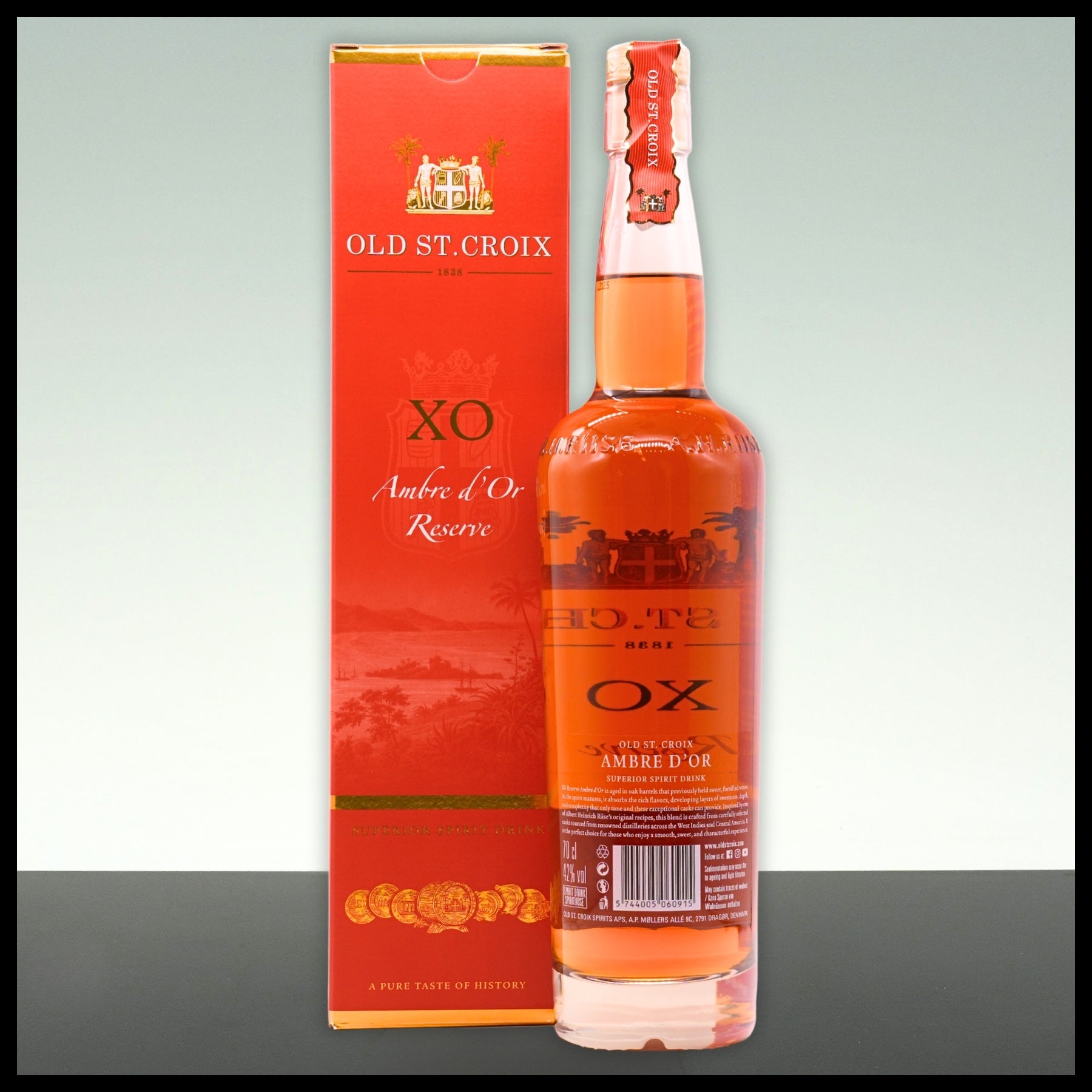 Old St. Croix XO Ambre d'Or Reserve 0,7L - 42% Vol. - Trinklusiv