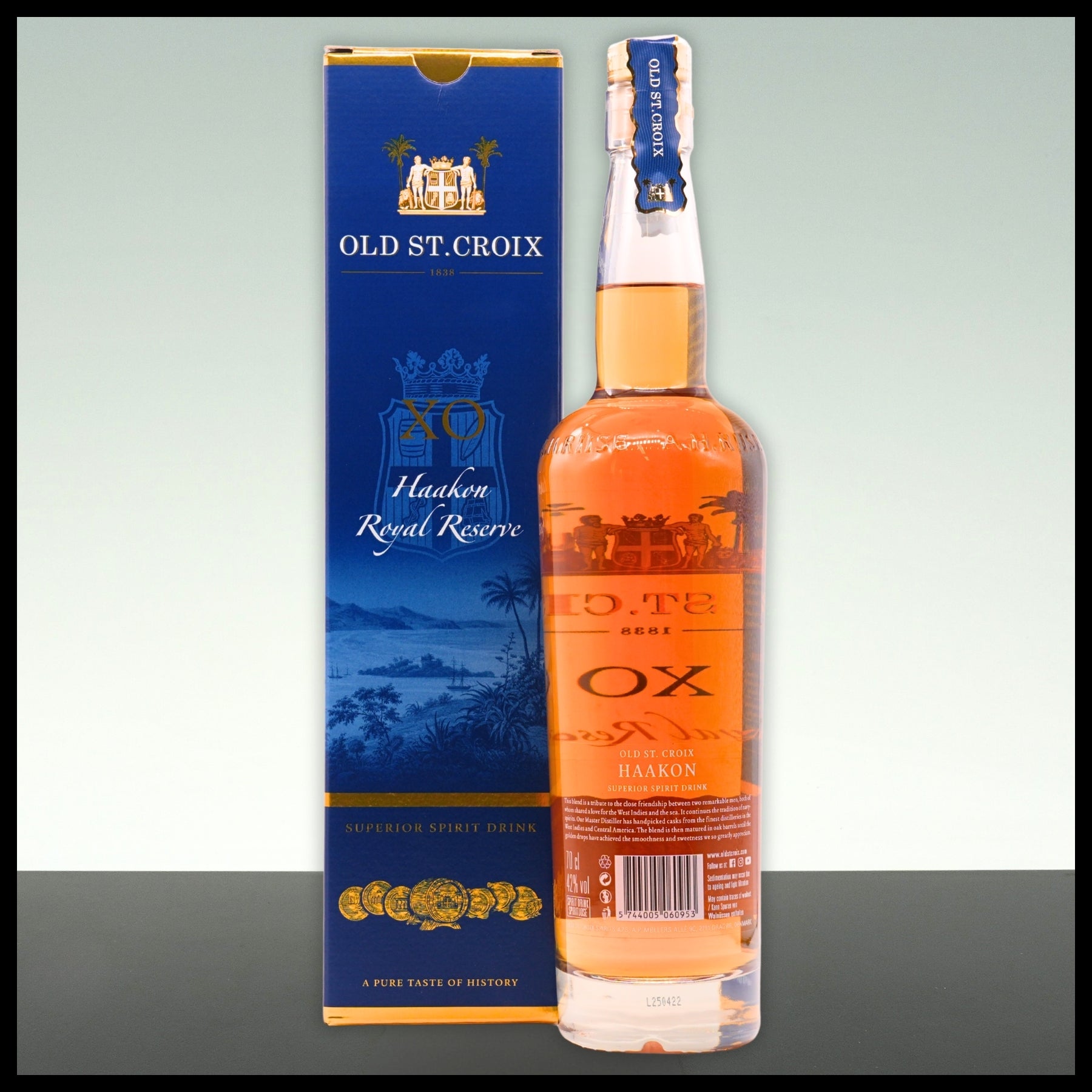 Old St. Croix XO Haakon Royal Reserve 0,7L - 42% Vol. - Trinklusiv