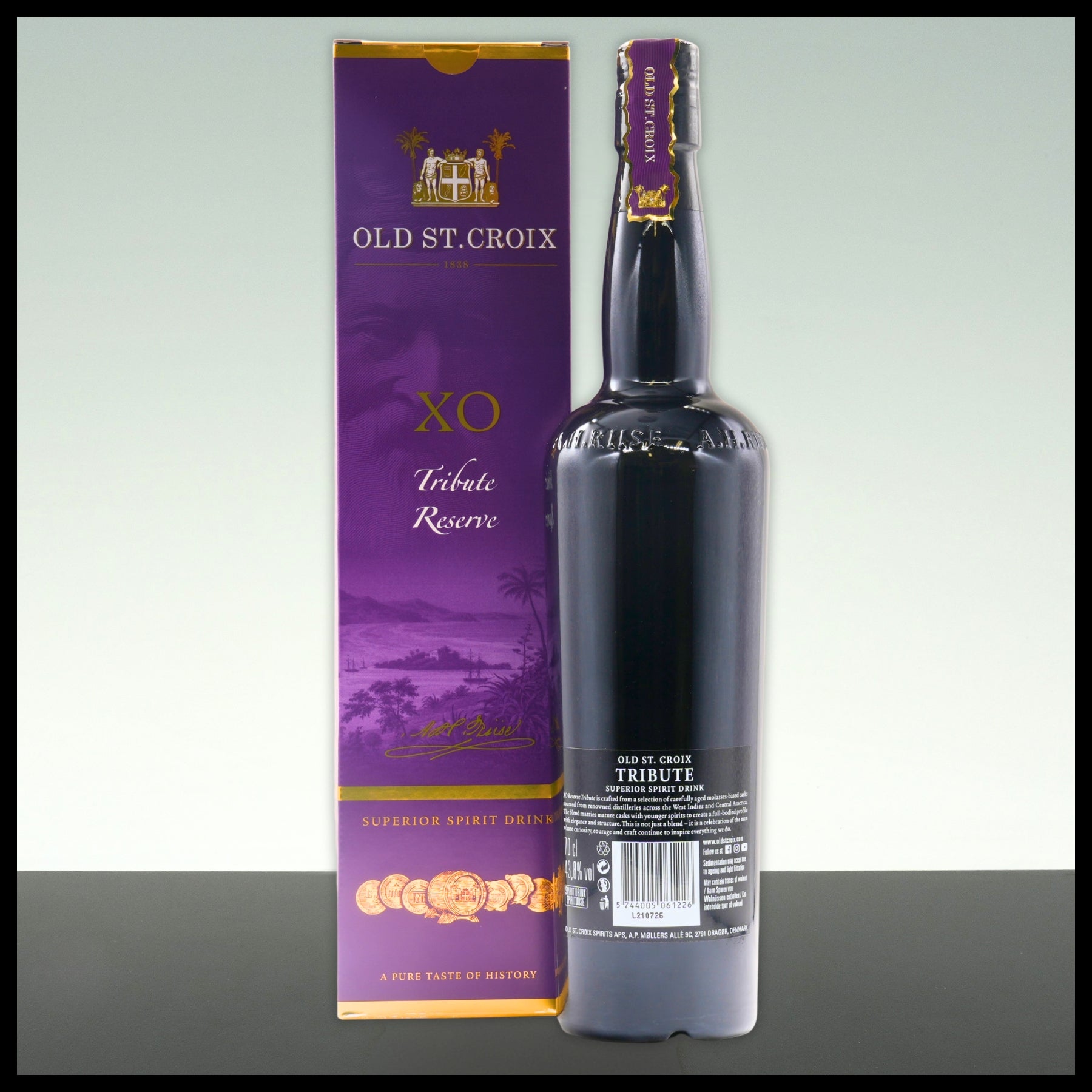 Old St. Croix XO Tribute Reserve 0,7L - 43,8% Vol.