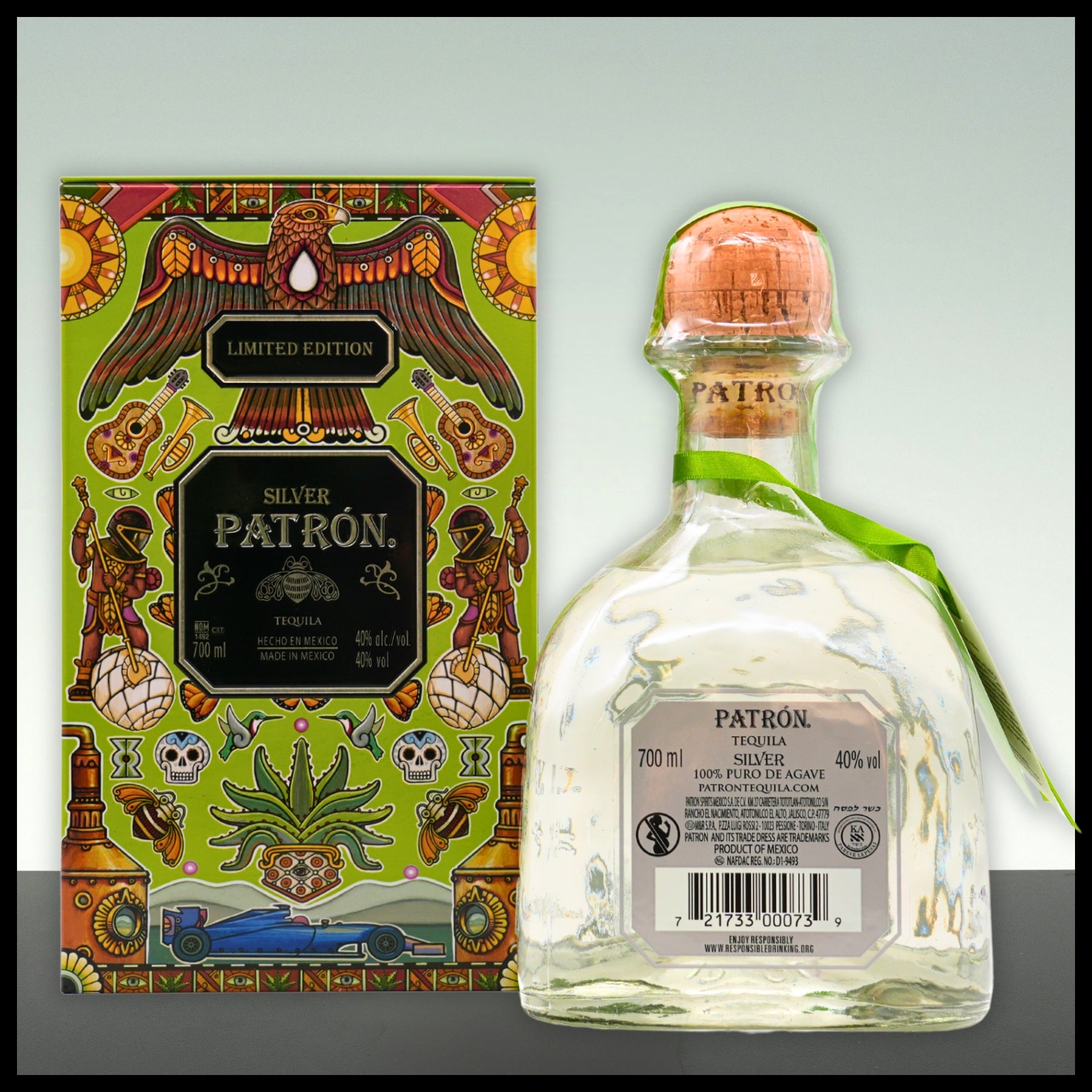 Patron Silver Tequila mit Geschenkdose 0,7L - 40% Vol.