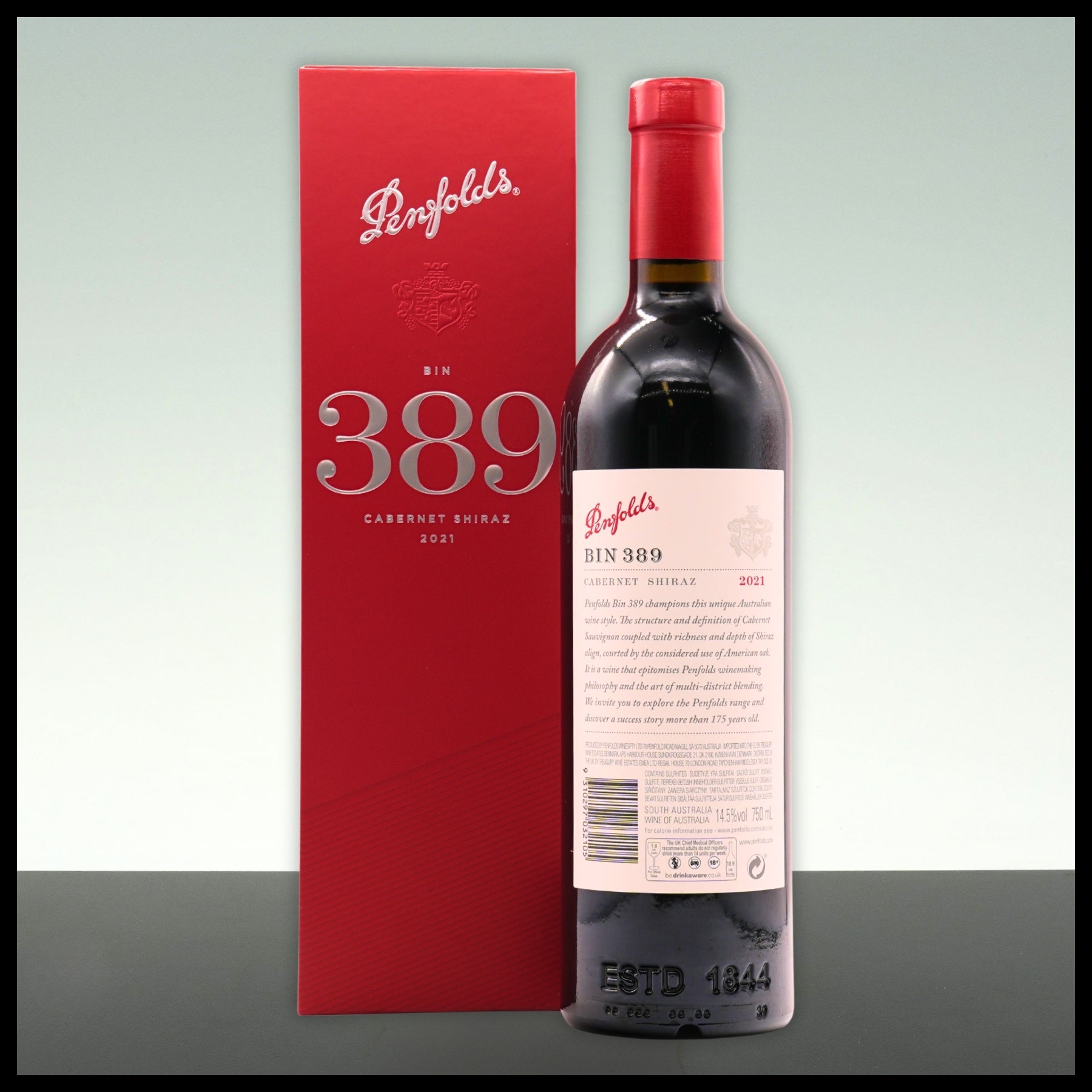 Penfolds BIN 389 Cabernet Shiraz 2021 0,75L - 14,5% Vol. - Trinklusiv