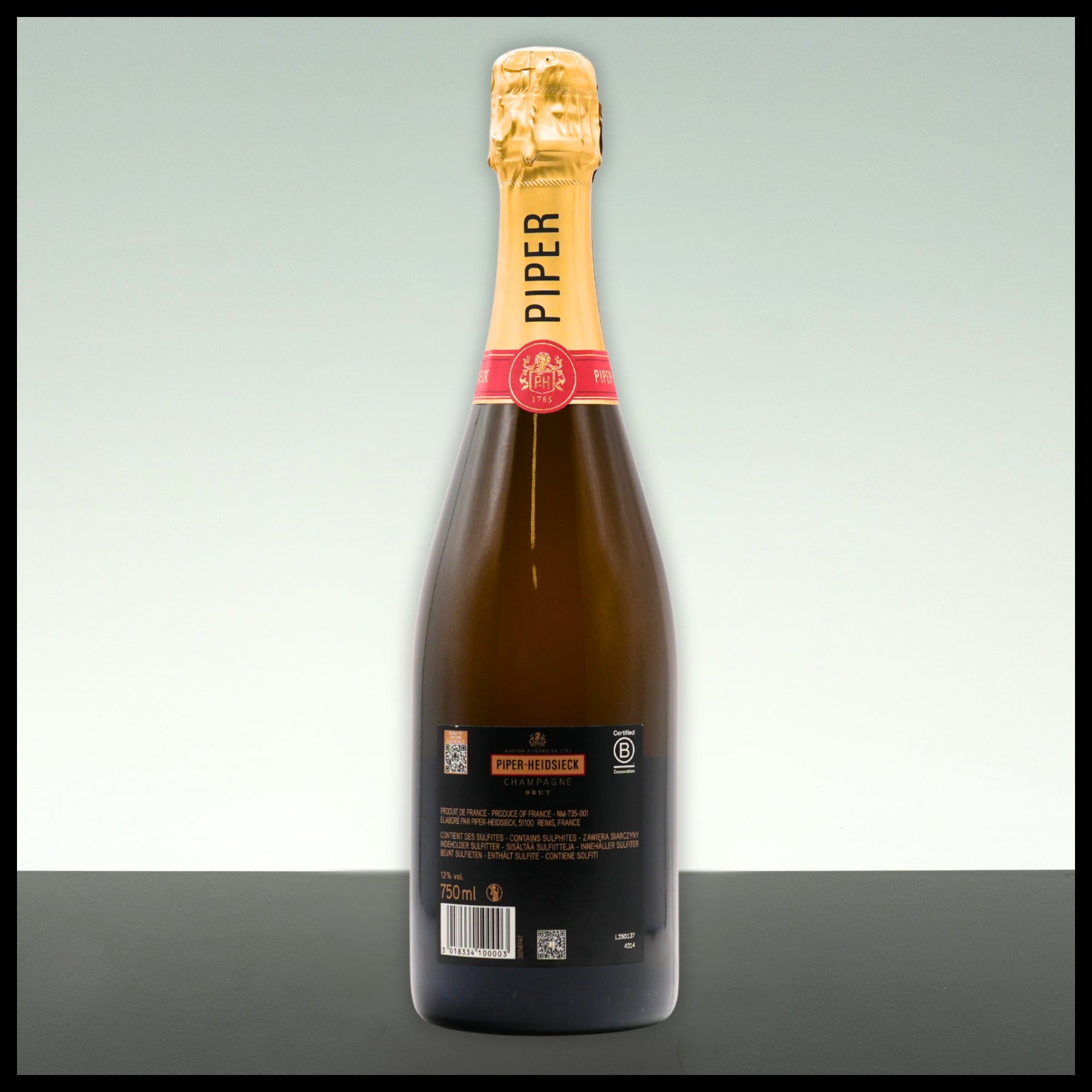 Piper-Heidsieck Champagner Cuvée Brut 0,75L - 12% Vol. - Trinklusiv