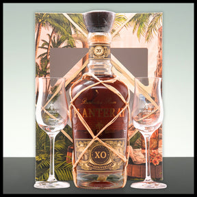 Planteray Barbados XO Rum 20th Anniversary Geschenkbox mit 2 Gläsern 0,7L - 40% Vol. - Trinklusiv