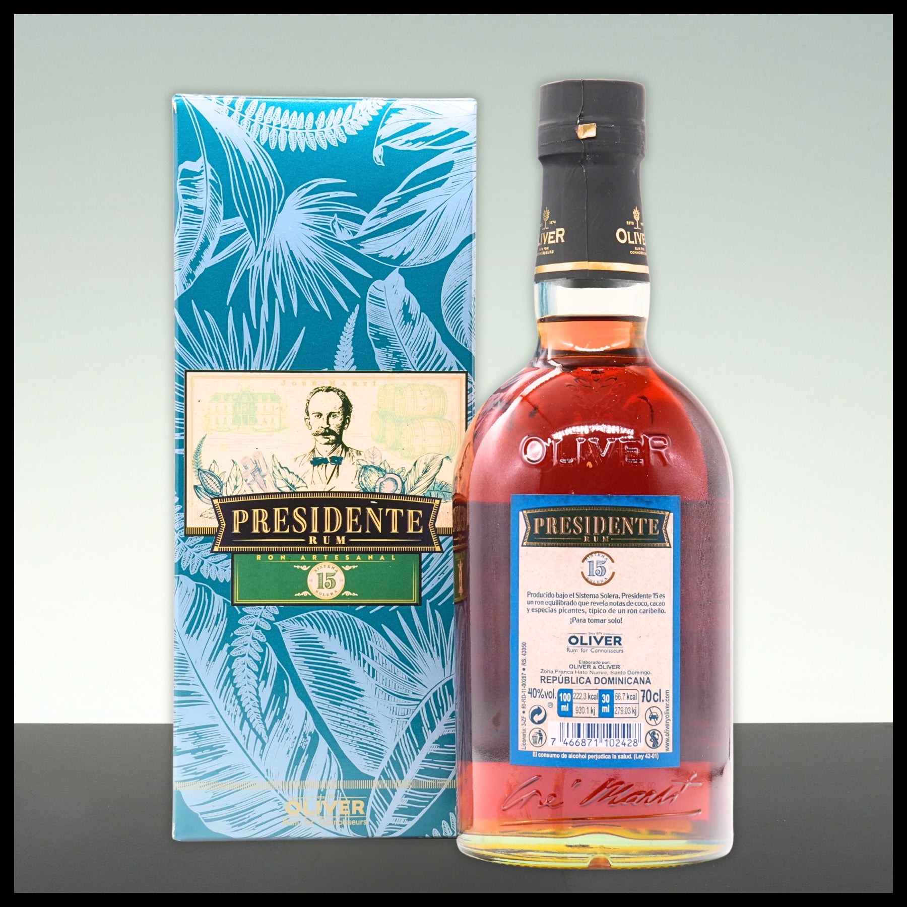 Presidente Marti 15 YO Rum 0,7L - 40% Vol. - Trinklusiv