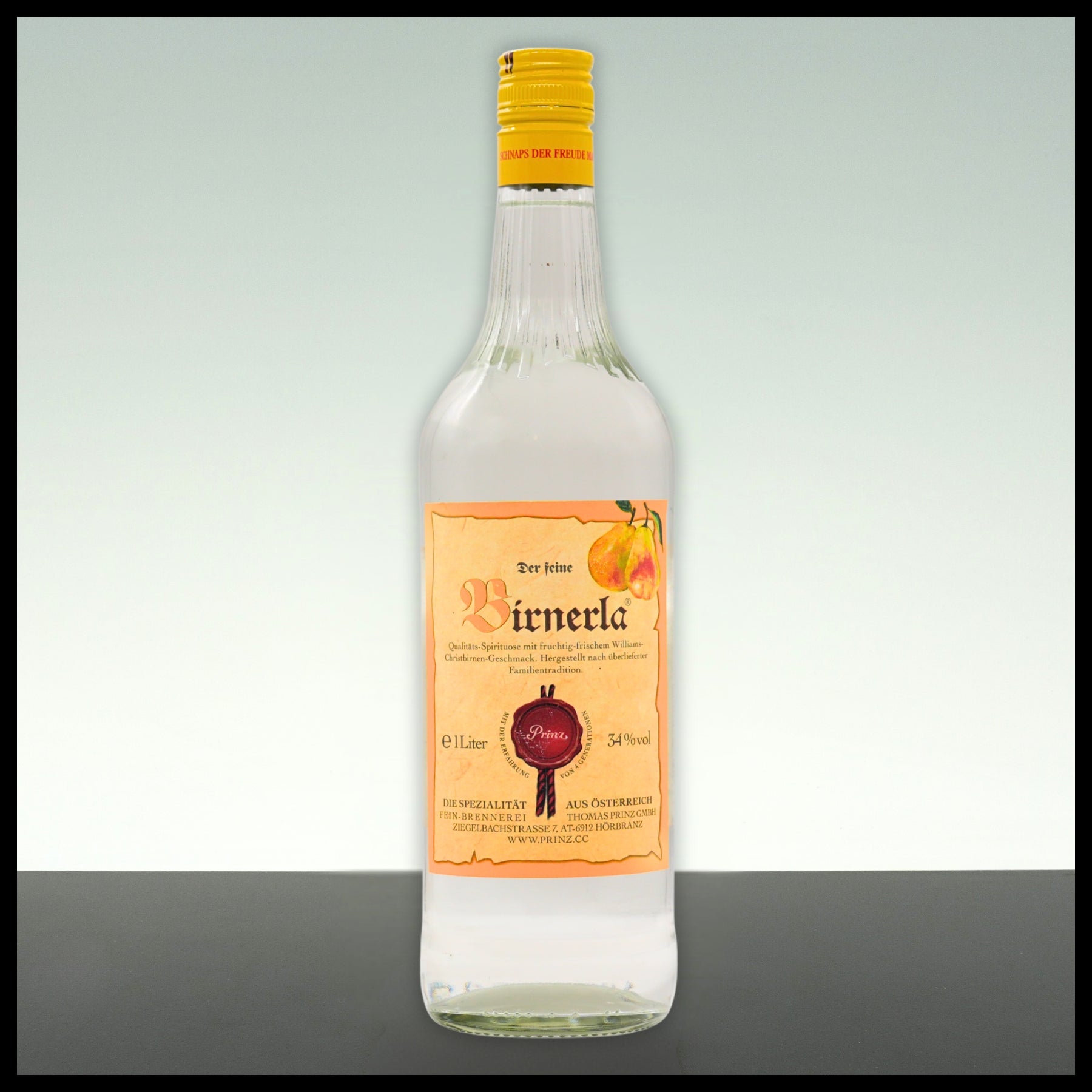 Prinz "Birnerla" Williams-Schnaps 1L - 34% Vol. - Trinklusiv