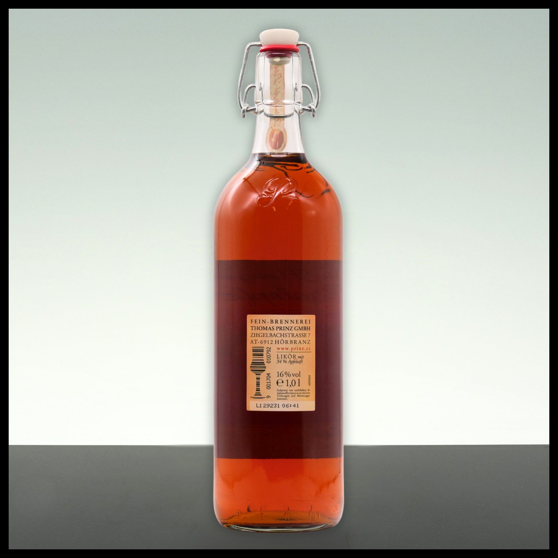 Prinz Bratapfel Likör 1L - 16% Vol. - Trinklusiv