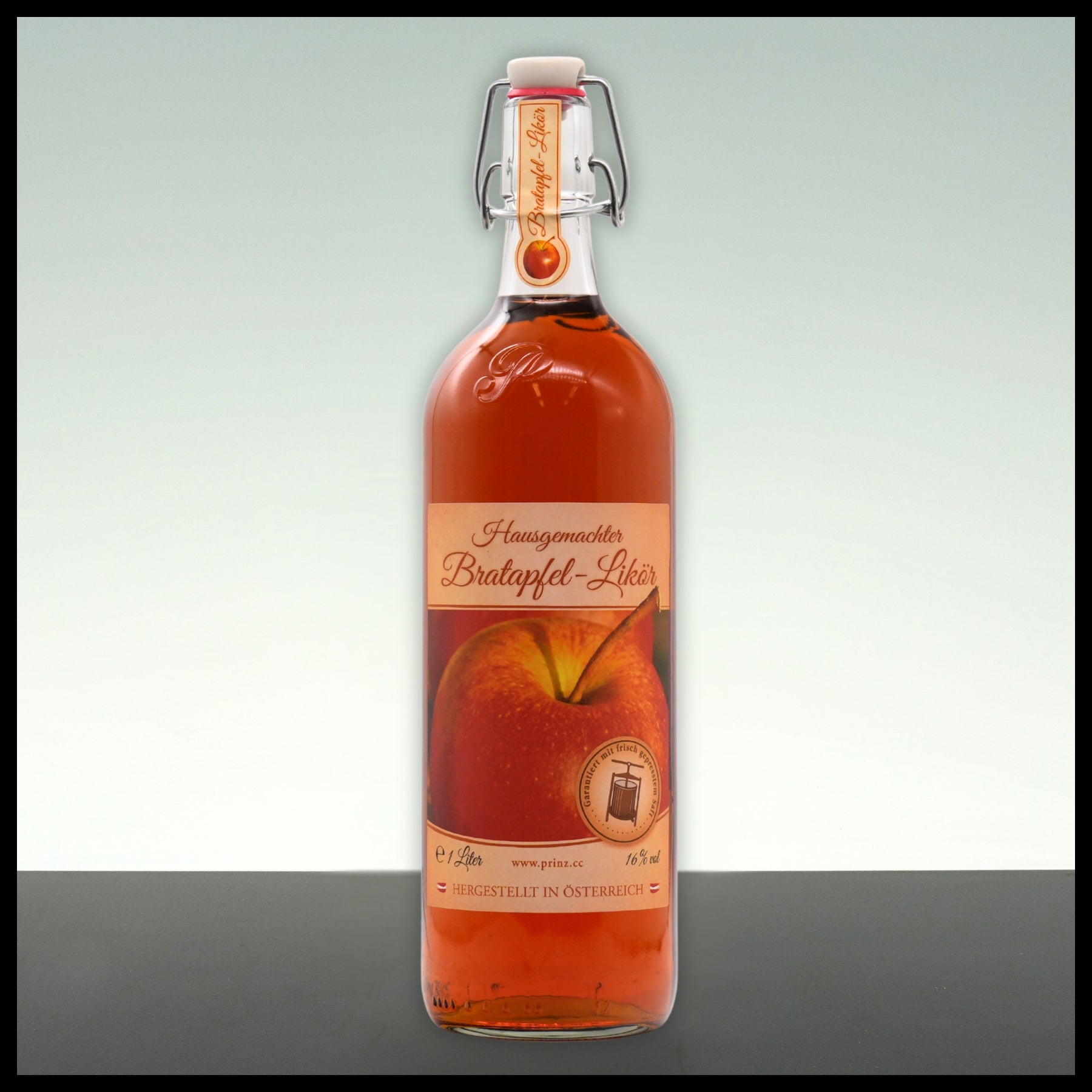 Prinz Bratapfel Likör 1L - 16% Vol. - Trinklusiv