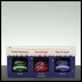 Prinz Christbaumkugeln Geschenkset BLAU 3x 0,04L - Trinklusiv
