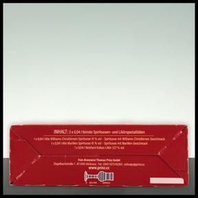 Prinz Christbaumkugeln Geschenkset ROT 3x 0,04L - Trinklusiv