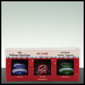 Prinz Christbaumkugeln Geschenkset ROT 3x 0,04L - Trinklusiv