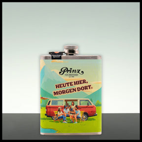Prinz Flachmann Hausschnaps Marille "Heute hier, morgen dort" 0,2L - 34% Vol. - Trinklusiv
