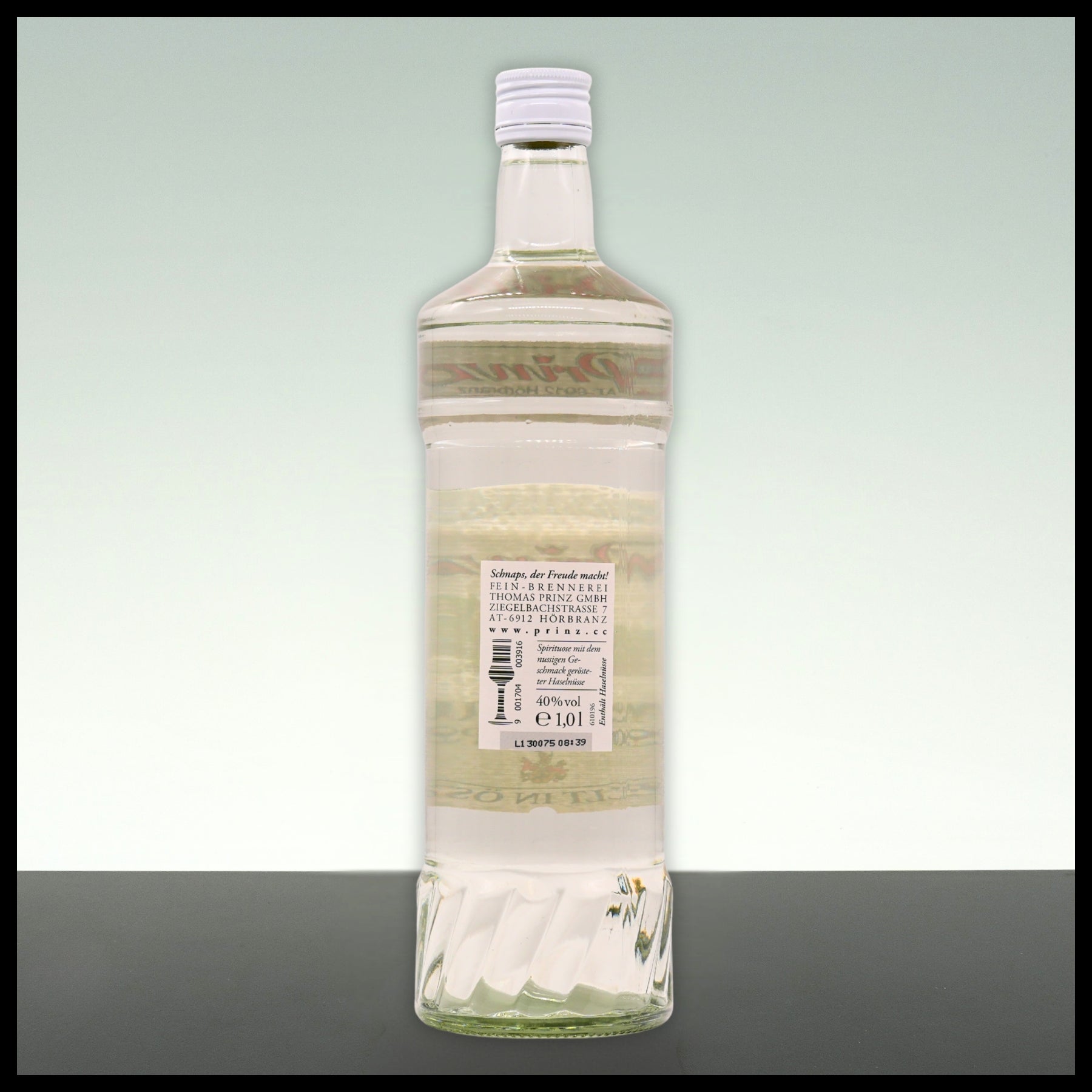 Prinz Haselnuss Schnaps 1L - 40% Vol. - Trinklusiv