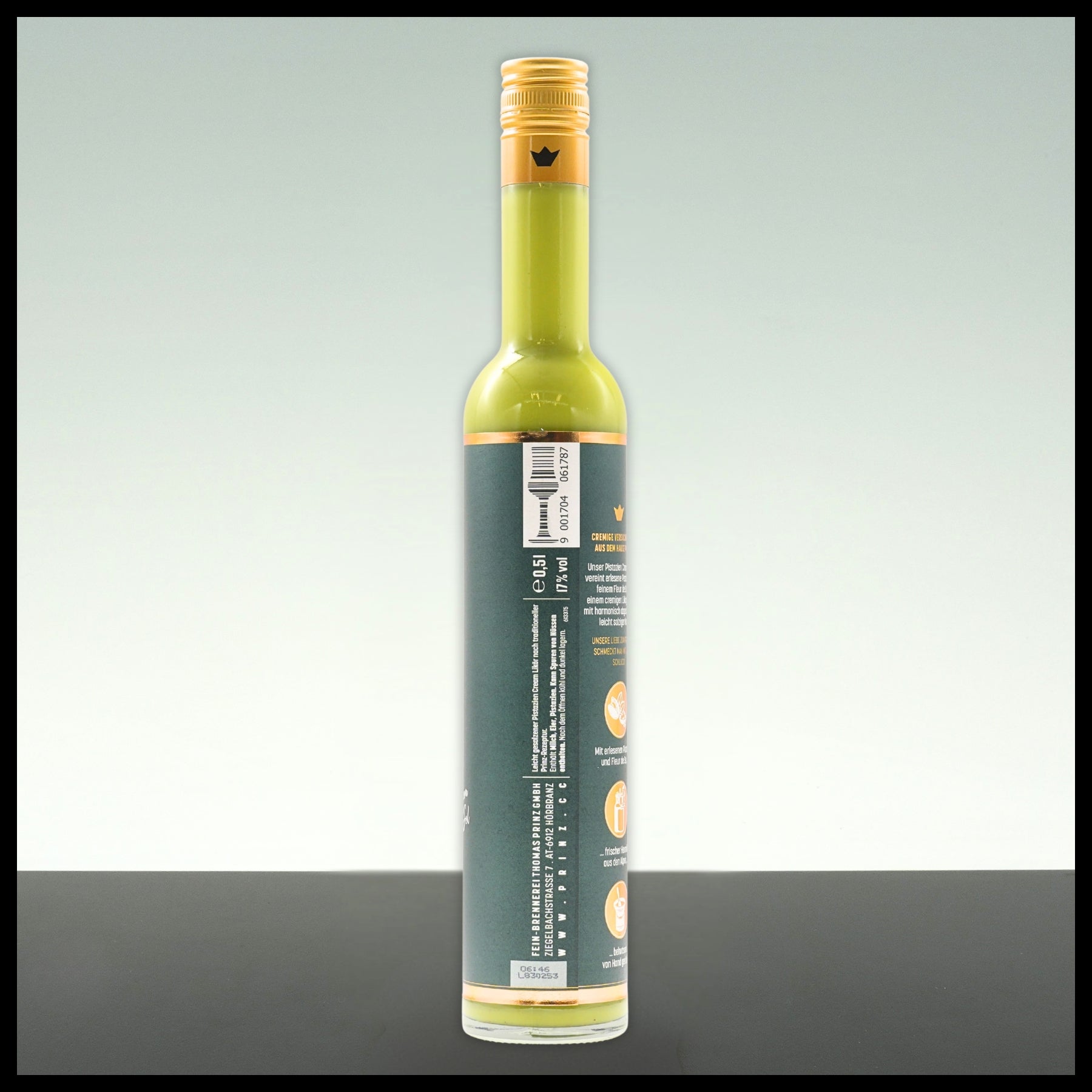 Prinz Salted Pistachio Cream Likör 0,5L - 17% Vol.