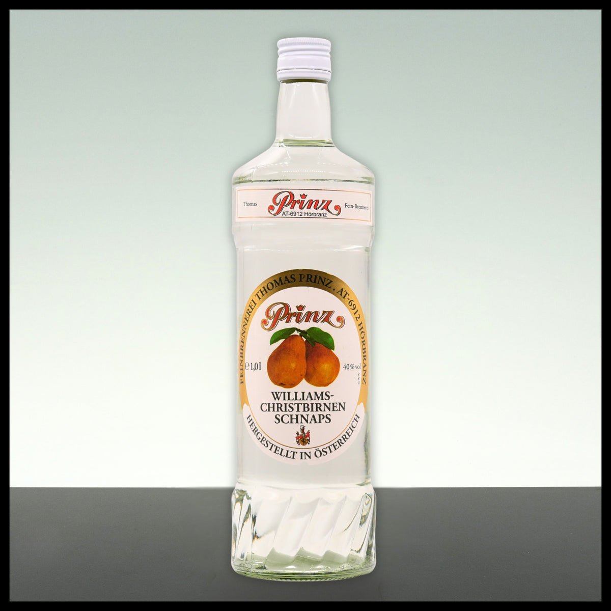Prinz Williams-Christbirnen Schnaps 1L - 40% Vol. - Trinklusiv