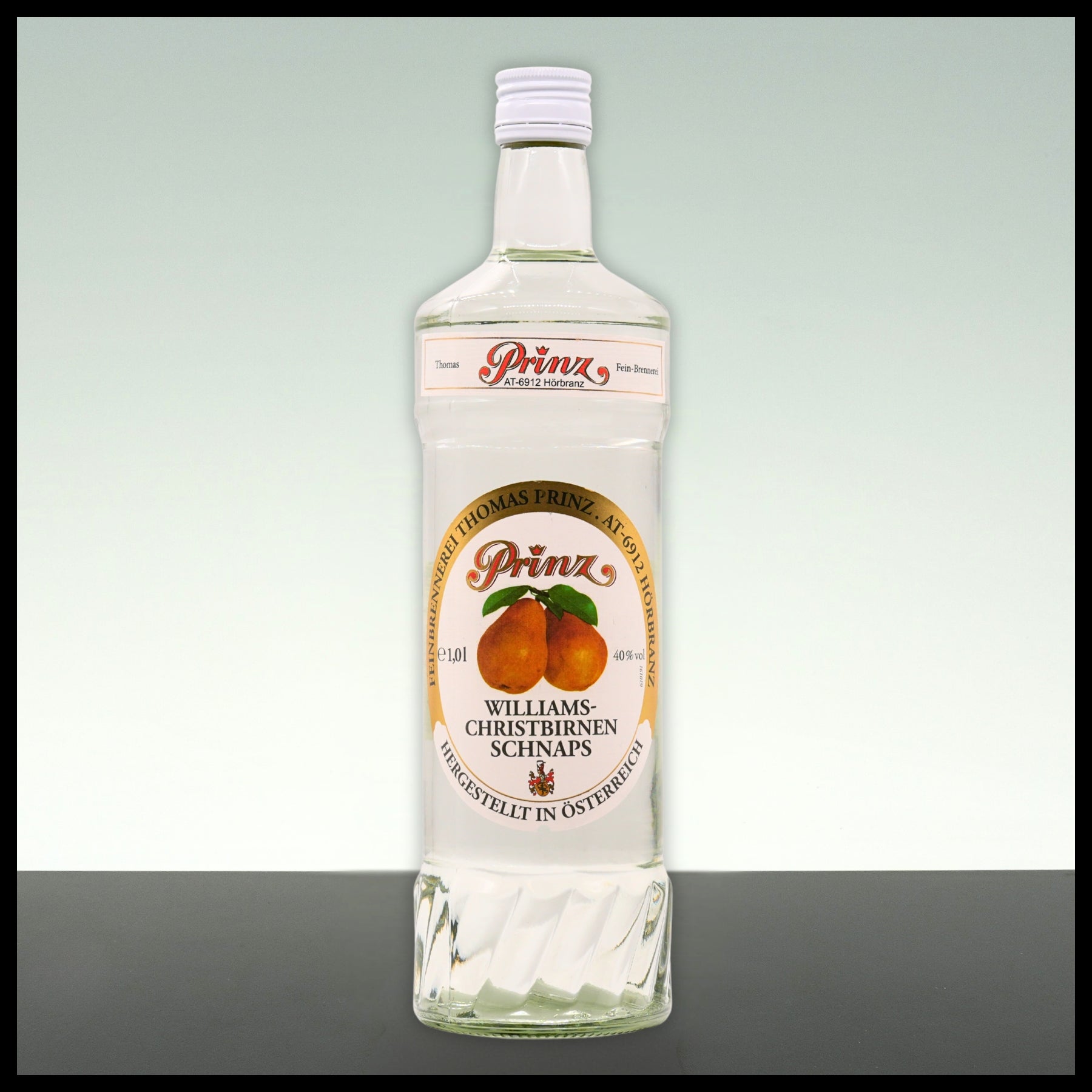 Prinz Williams-Christbirnen Schnaps 1L - 40% Vol. - Trinklusiv
