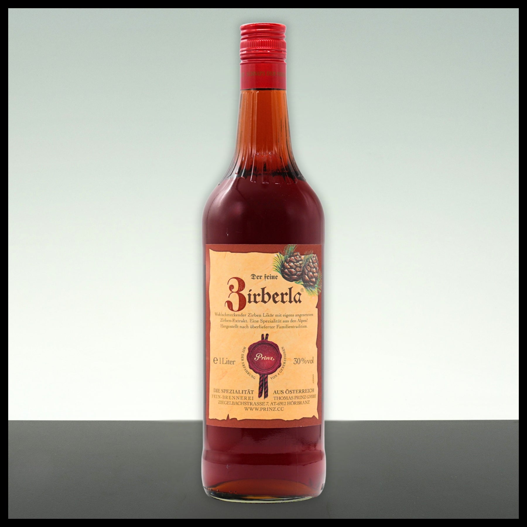Prinz "Zirberla" Zirbenschnaps 1L - 30% Vol. - Trinklusiv