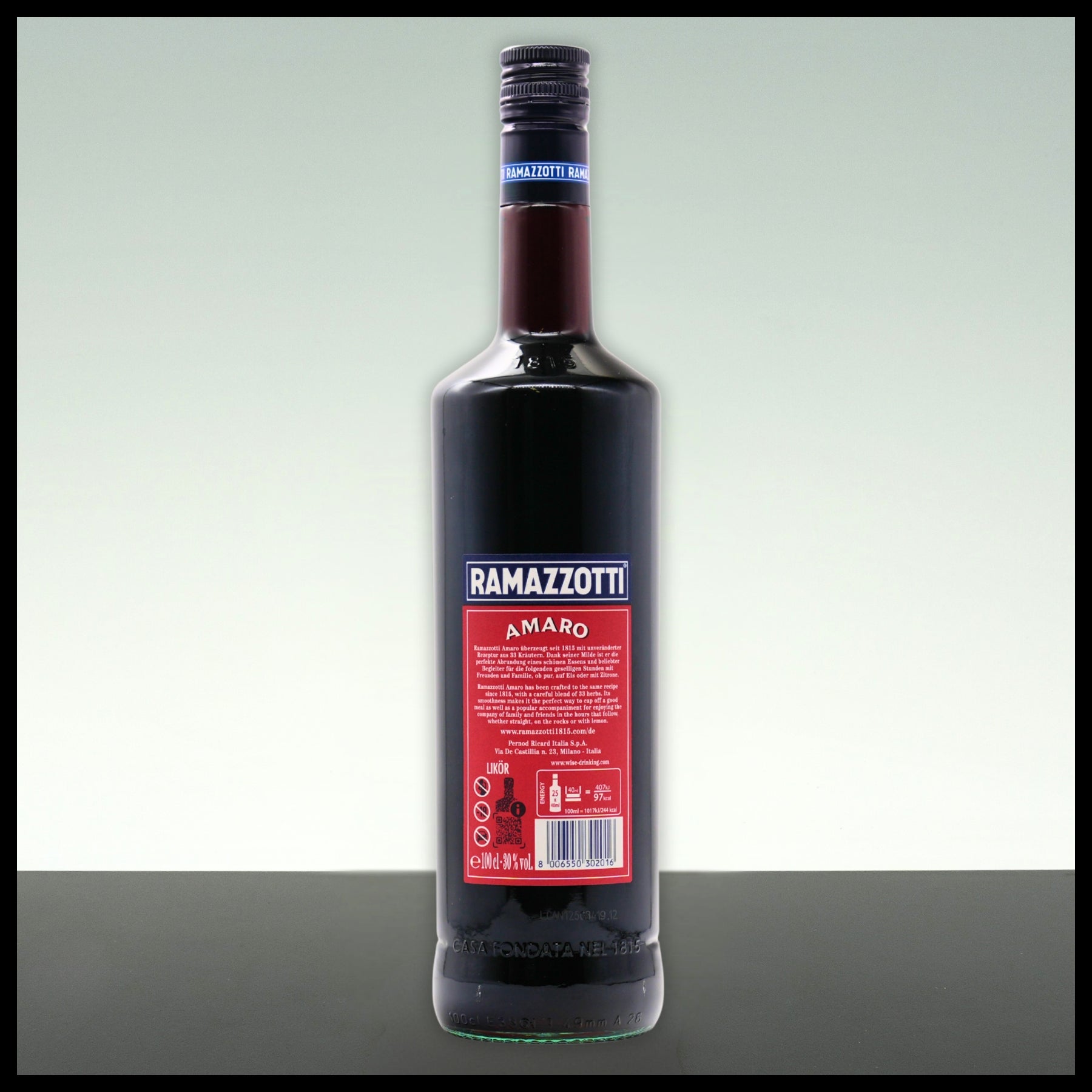 Ramazzotti Amaro 1L - 30% Vol. - Trinklusiv