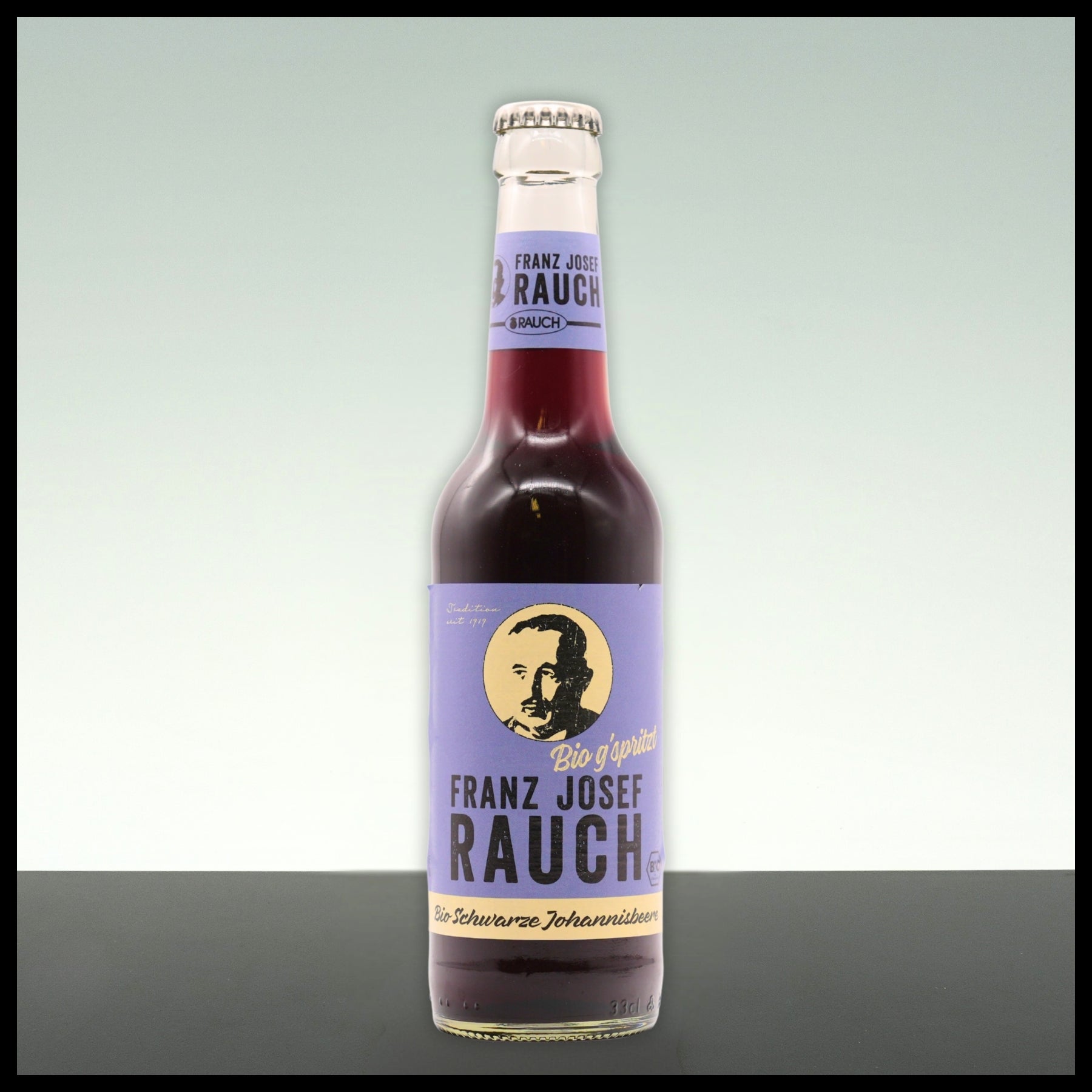 Rauch Bio Schwarze Johannisbeere G'spritzt 0,33L - Trinklusiv