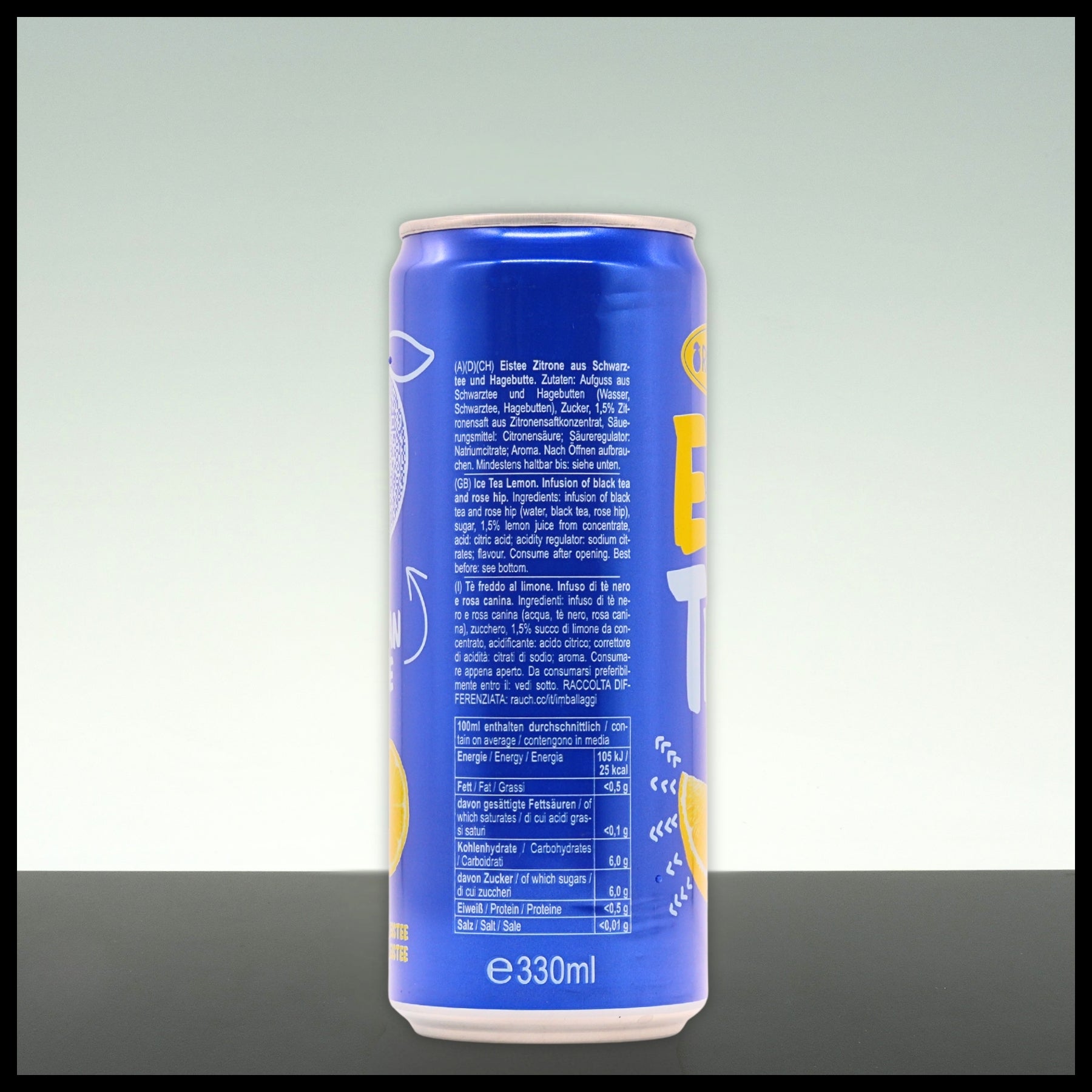 Rauch Eistee Zitrone Dose 0,33L