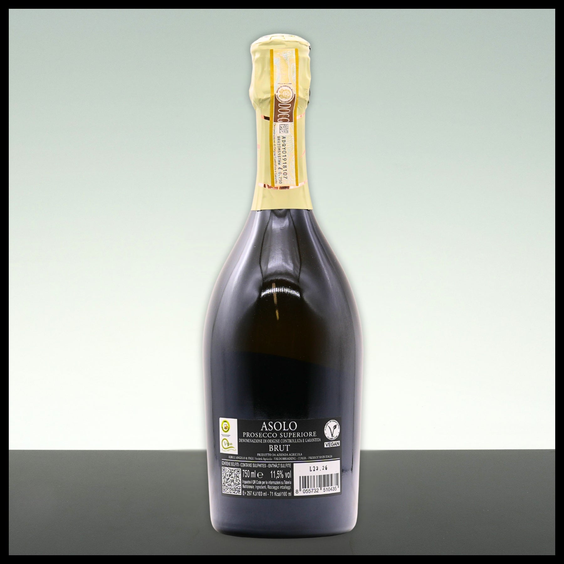 Rebuli Asolo Prosecco DOCG Brut Valdobbiadene 0,75L - 11,5% Vol.