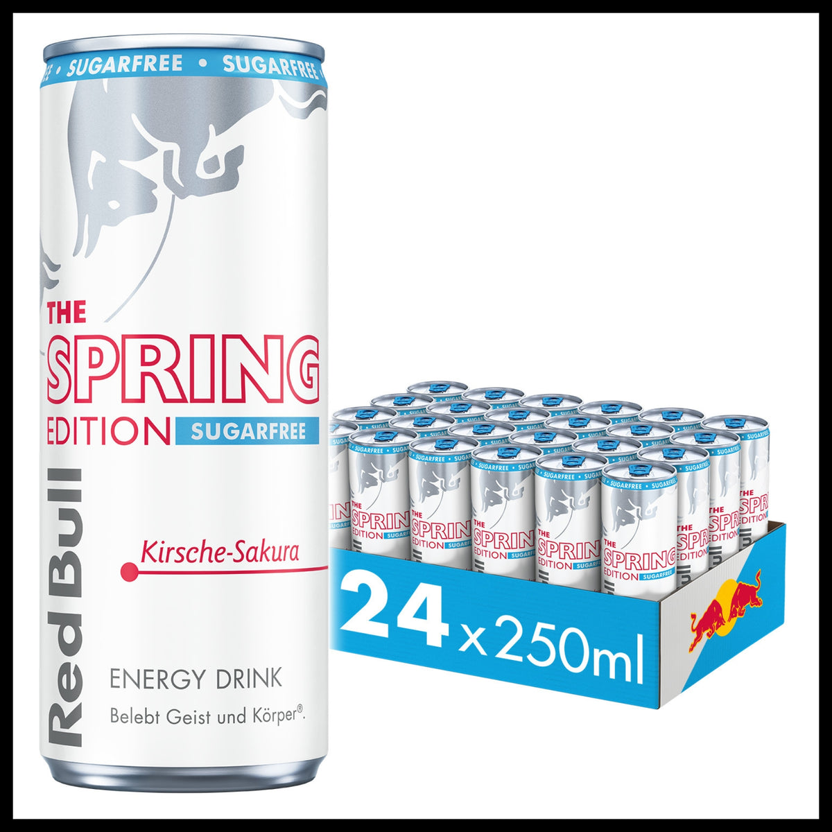 Red Bull Spring Edition SUGARFREE Kirsche-Sakura 0,25L - Trinklusiv