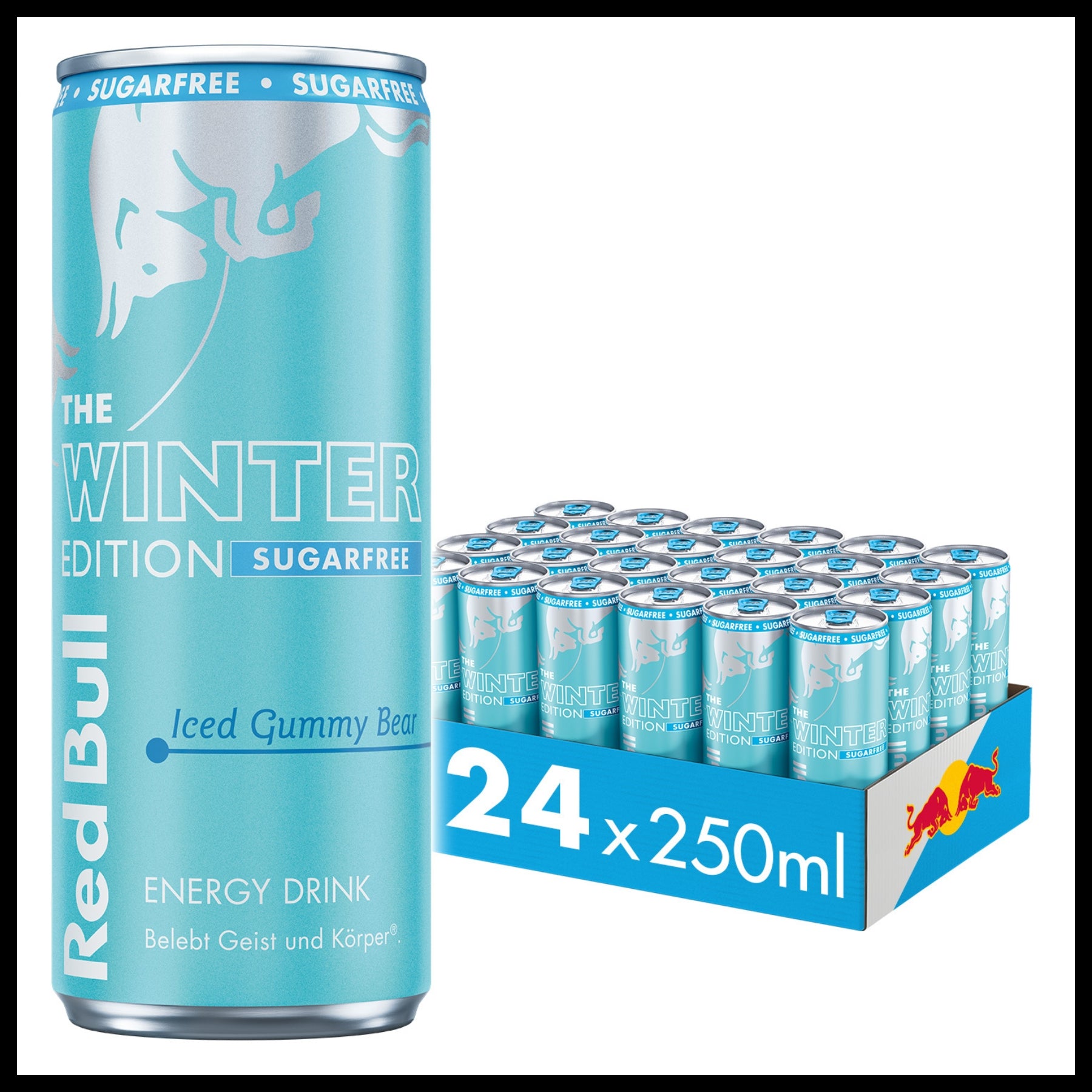 Red Bull Winter Edition SUGARFREE Iced Gummy Bear 0,25L