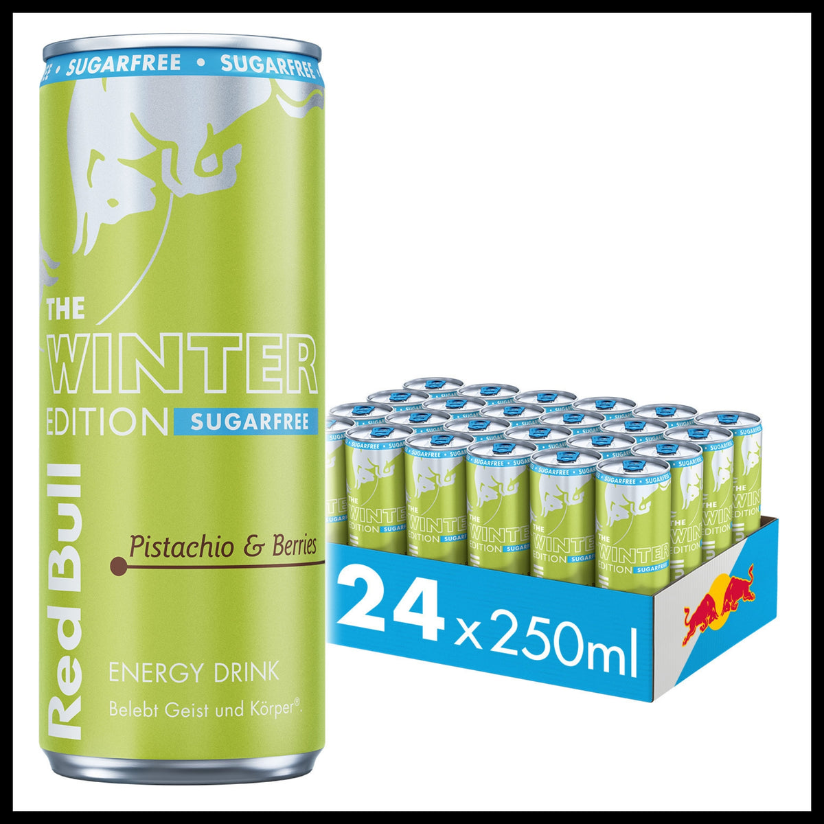 Red Bull Winter Edition SUGARFREE Pistachio & Berries 0,25L