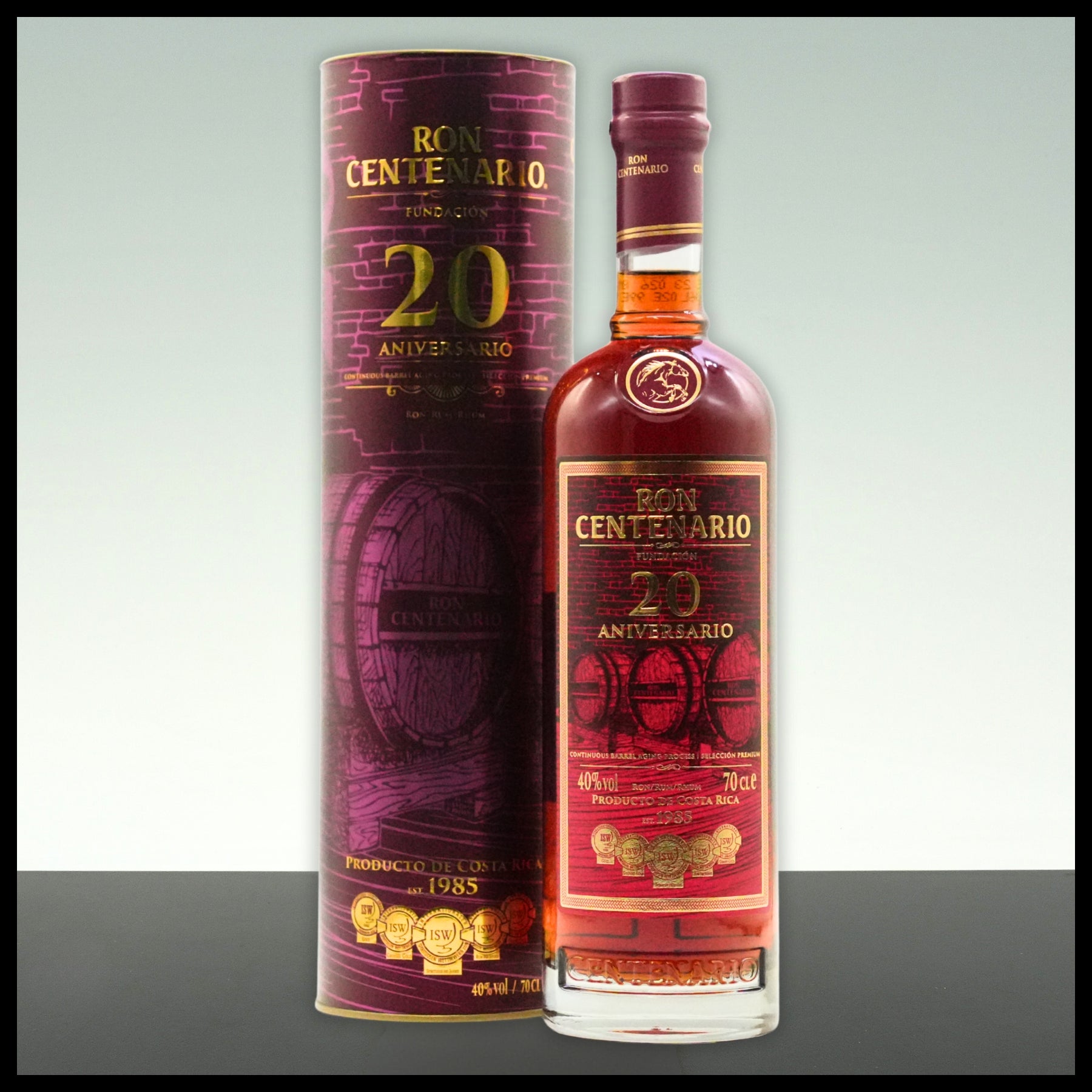 Ron Centenario Fundacion 20 YO Rum 0,7L - 40% Vol.