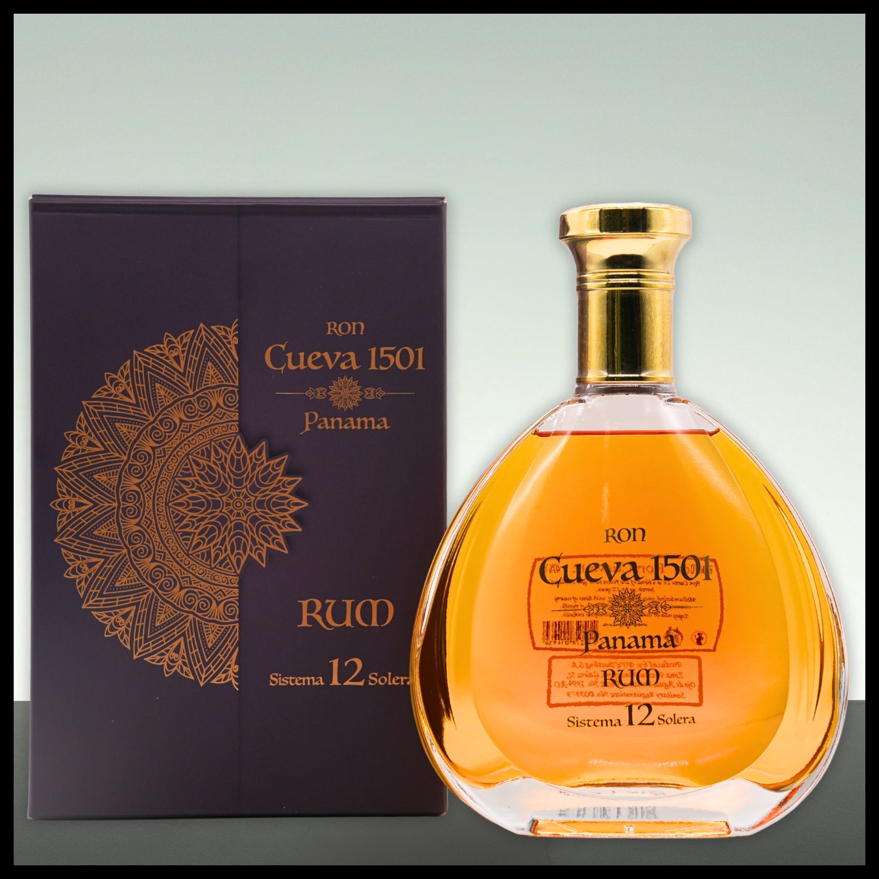 Ron Cueva 1501 Panama 12 YO Solera Rum 0,7L - 40% Vol. - Trinklusiv