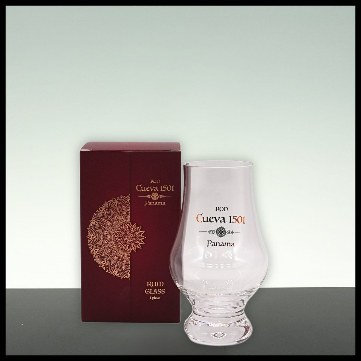 Ron Cueva 1501 Rum Glas mit Geschenkkarton