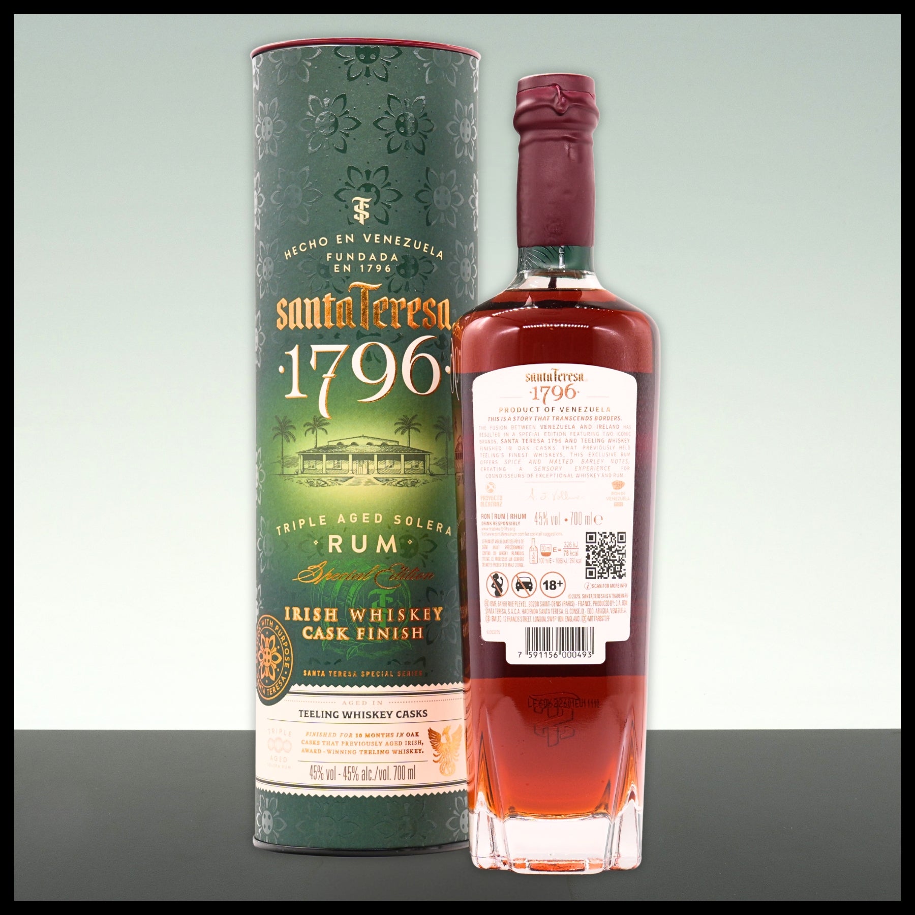 Santa Teresa 1796 "Teeling Irish Whiskey Cask" Solera Rum 0,7L - 45% Vol.