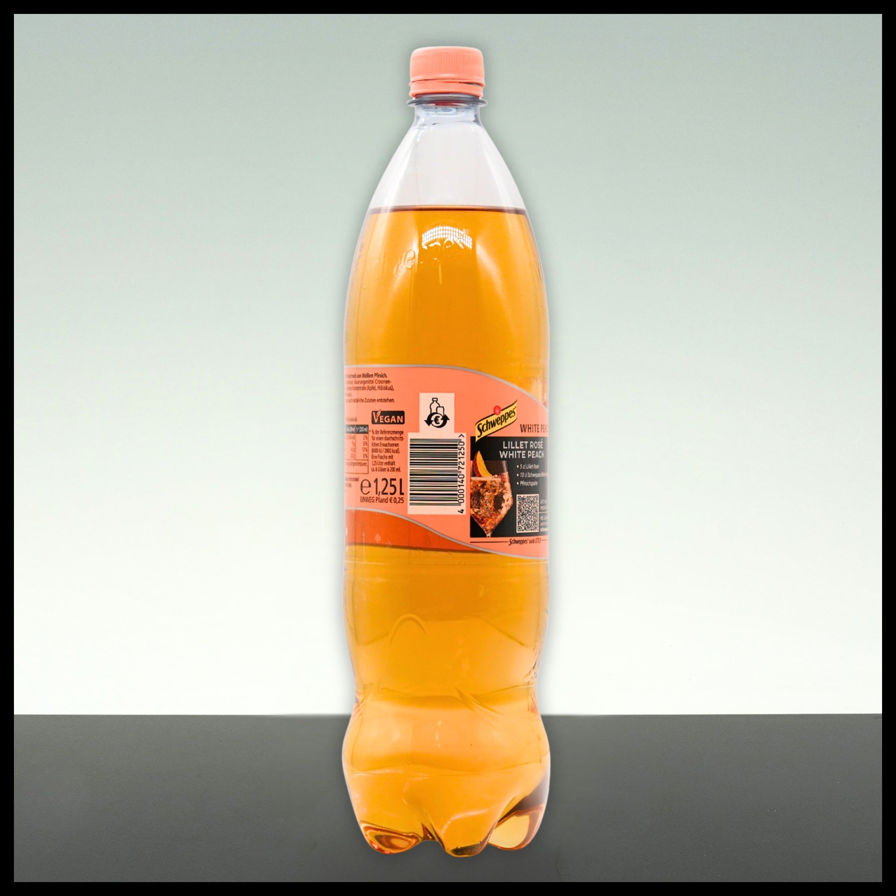 Schweppes White Peach 1,25L - Trinklusiv