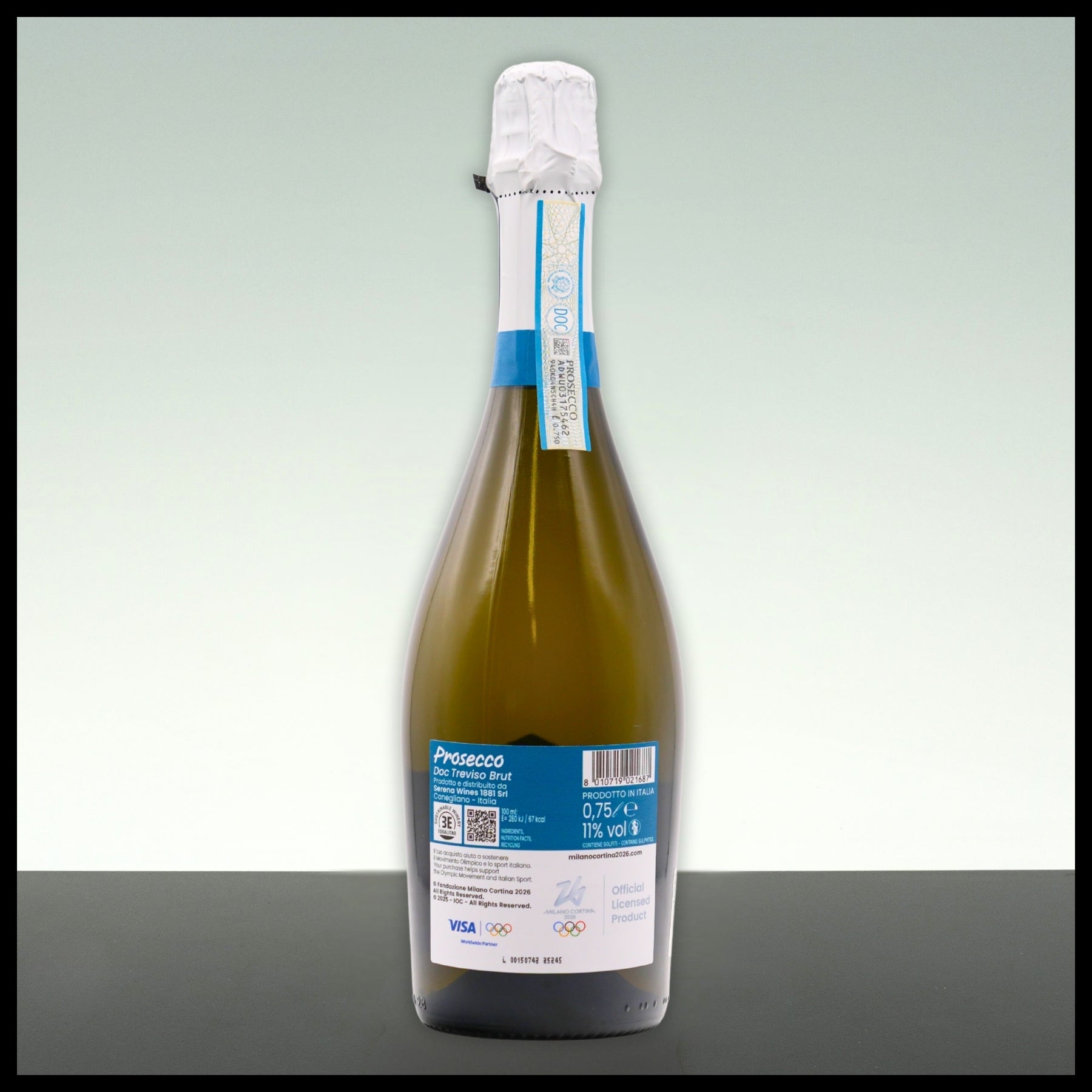 Serena 1881 Prosecco DOC Treviso Brut Olympia 2026 Edition 0,75L - 11% Vol. - Trinklusiv