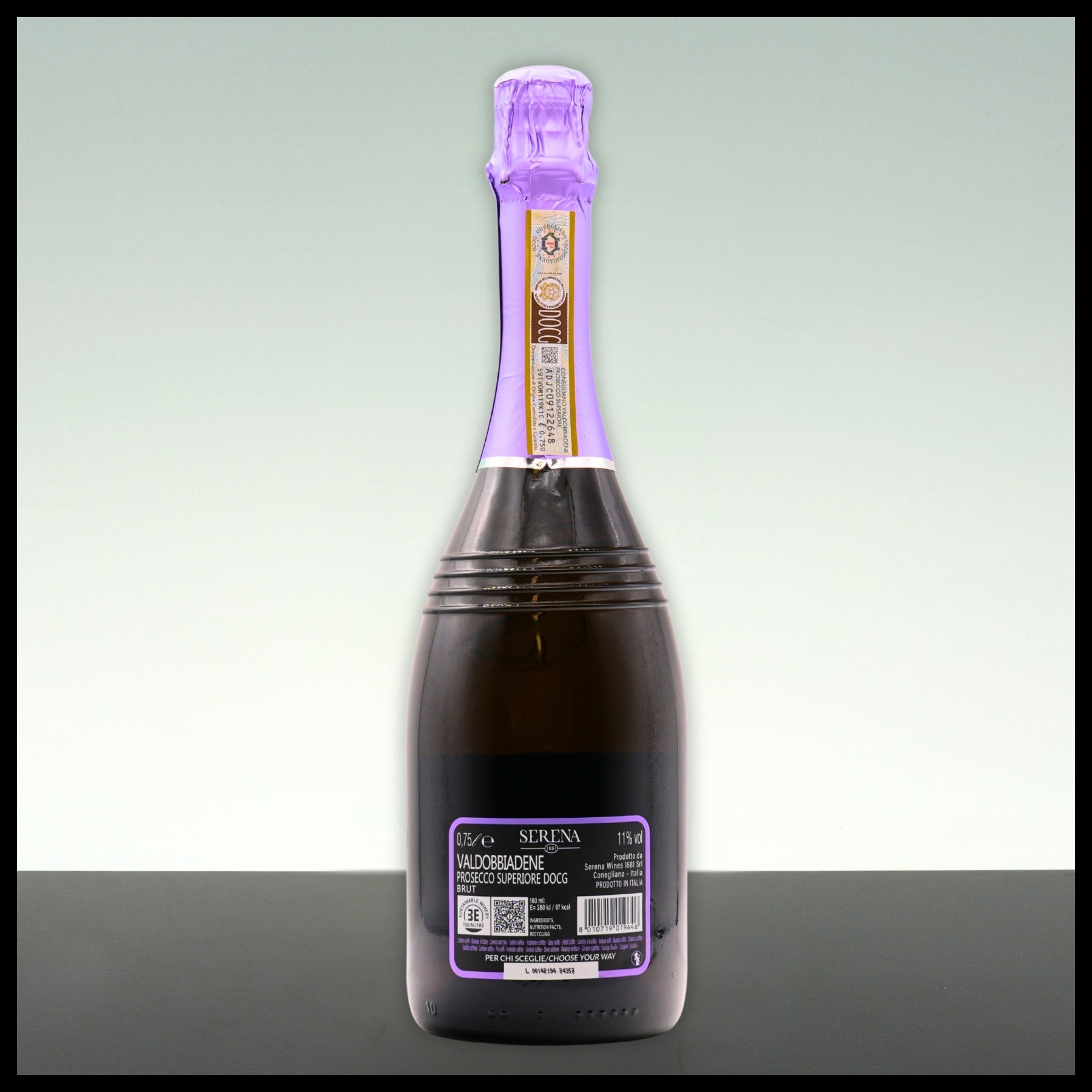 Serena 1881 Prosecco Superiore DOCG Brut 0,75L - 11% Vol. - Trinklusiv
