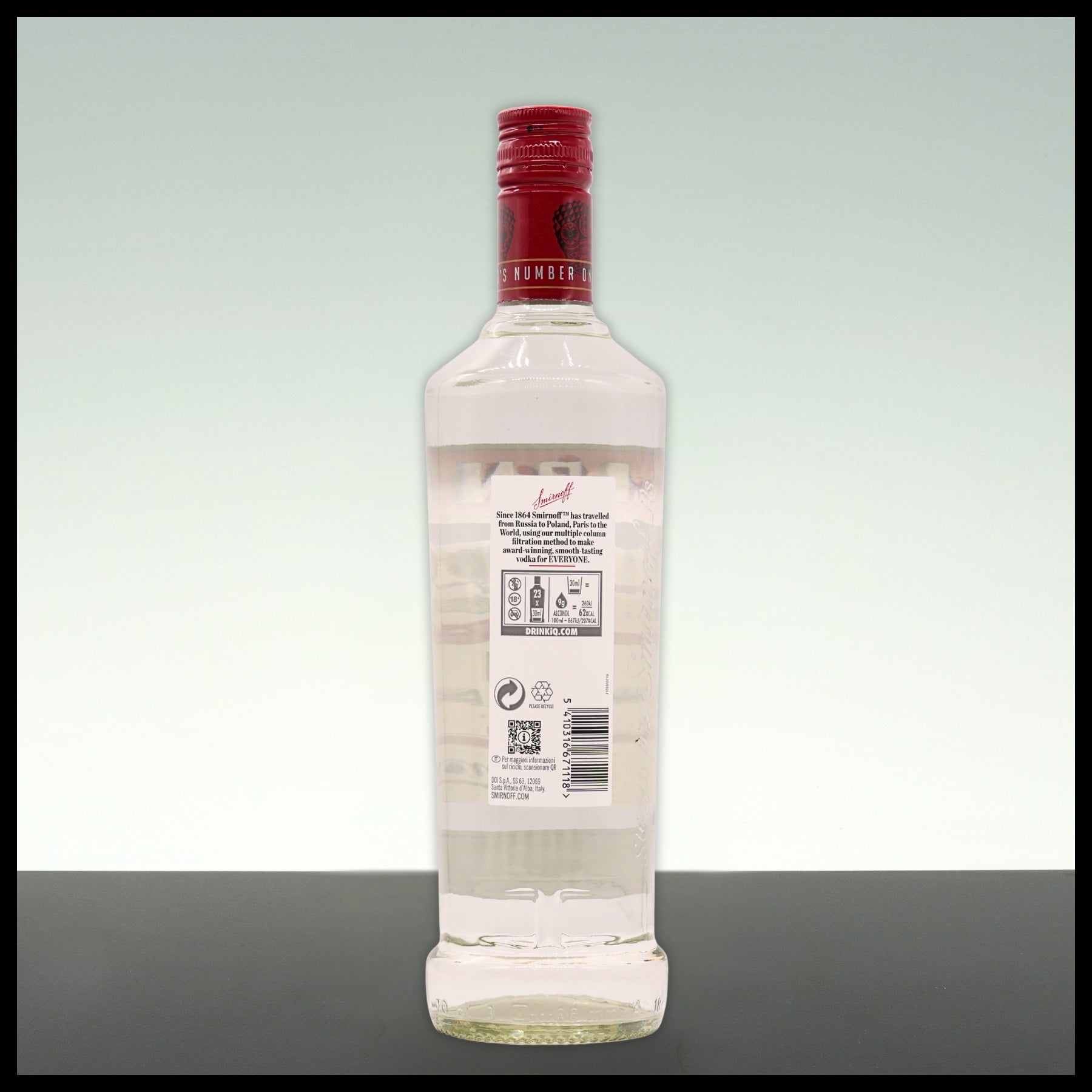 Smirnoff Vodka Red Label 0,7L - 37,5% Vol. - Trinklusiv