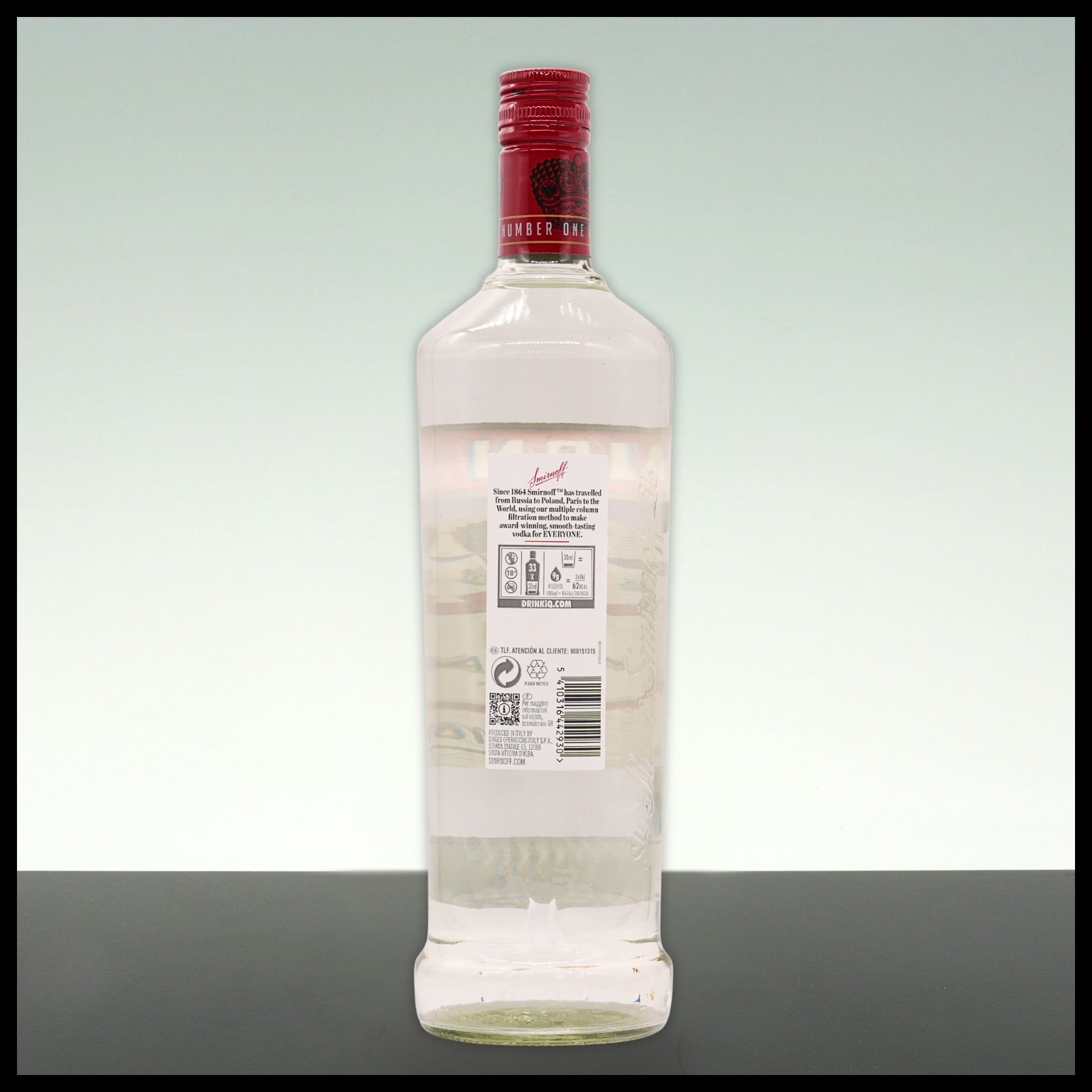 Smirnoff Vodka Red Label 1L - 37,5% Vol.