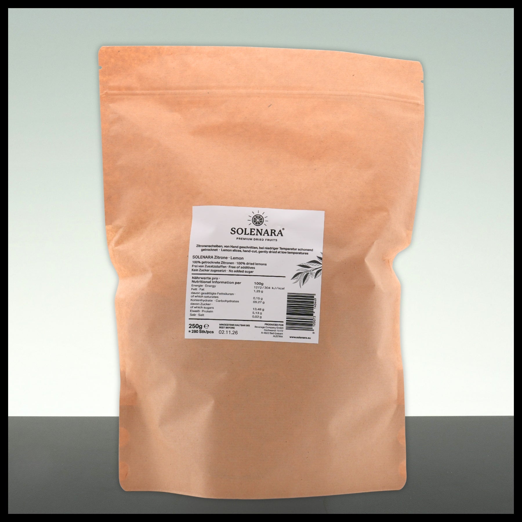 Solenara Premium Trockenfrüchte ZITRONE 250g - Trinklusiv