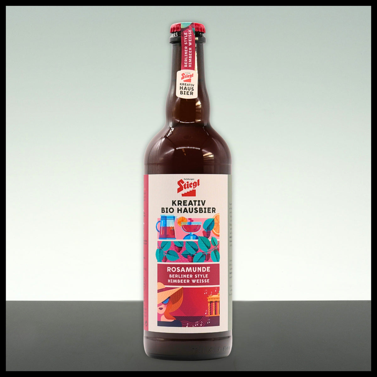 Stiegl Hausbier ROSAMUNDE Himbeer-Weisse 0,75L - 5% Vol.