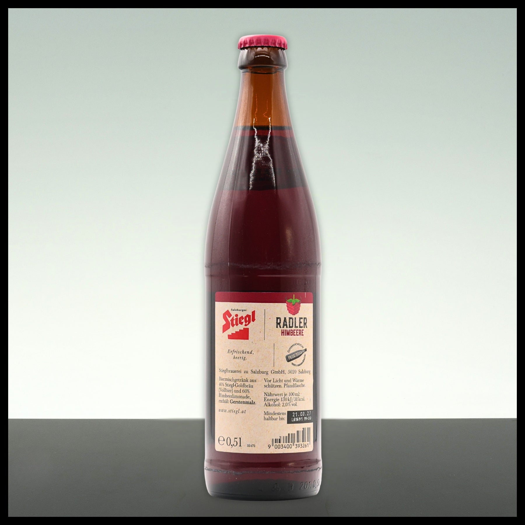 Stiegl Radler Himbeere 0,5L - 2% Vol.