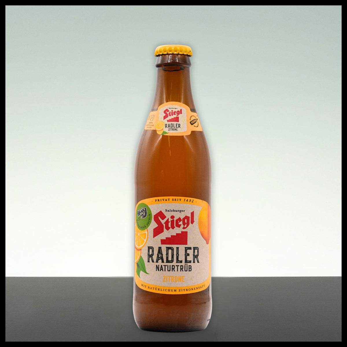 Stiegl Radler Zitrone Naturtrüb 0,33L - 2% Vol. - Trinklusiv