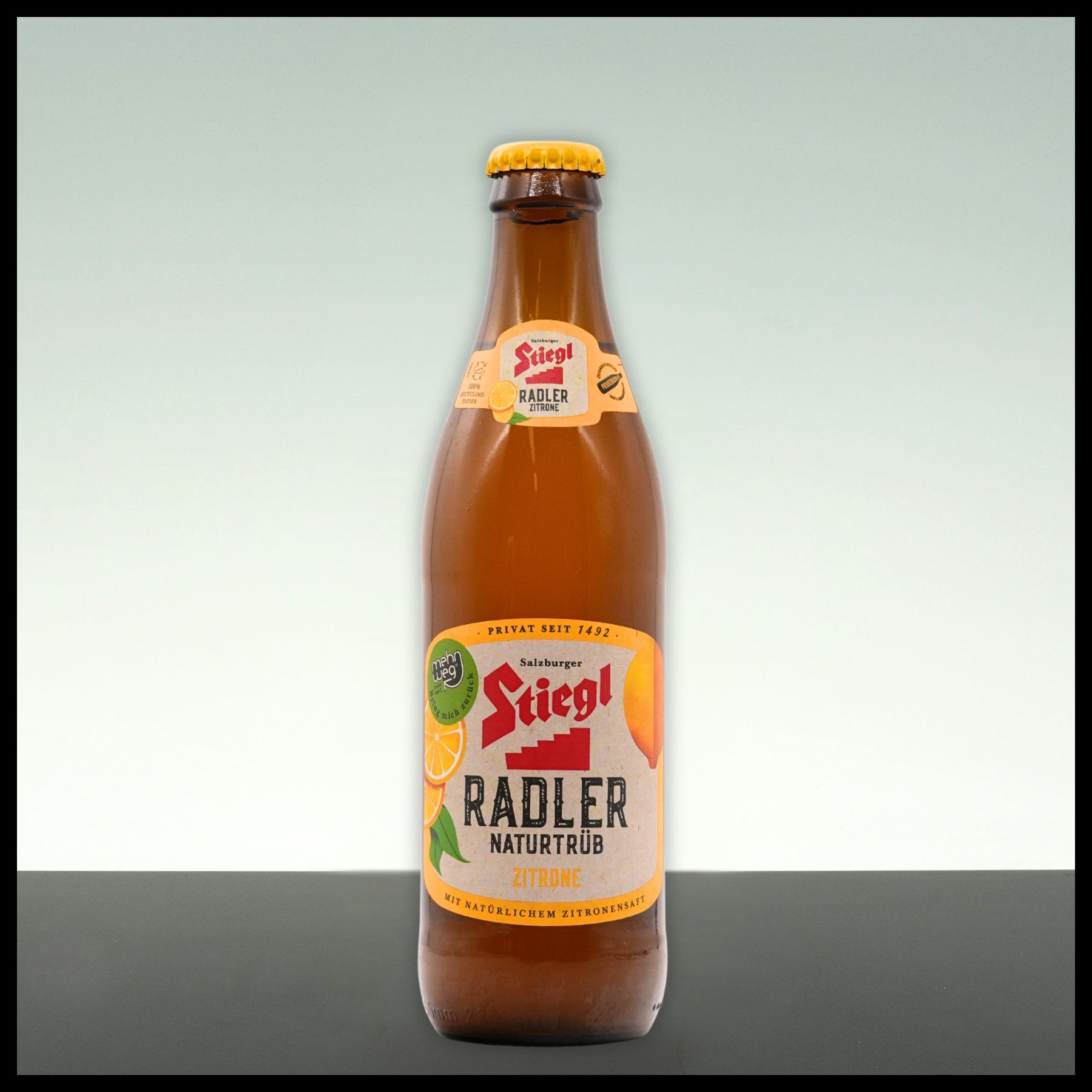 Stiegl Radler Zitrone Naturtrüb 0,33L - 2% Vol. - Trinklusiv