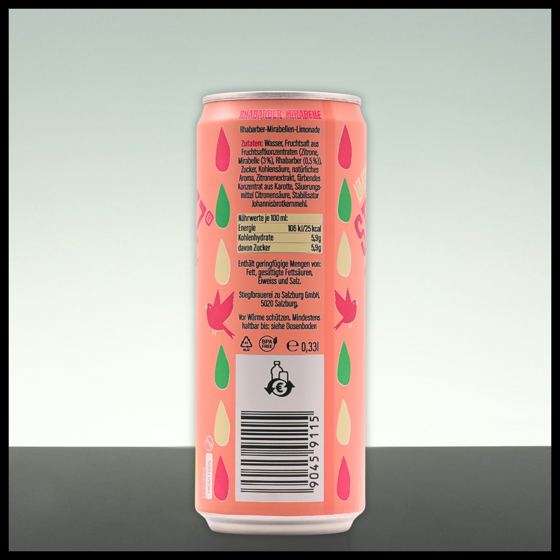 Stieglitz Rhabarber-Mirabelle Dose 0,33L