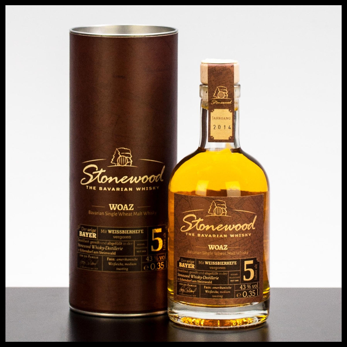 Stonewood Woaz 5 YO Bavarian Whisky 0,35L - 43% Vol. - Trinklusiv