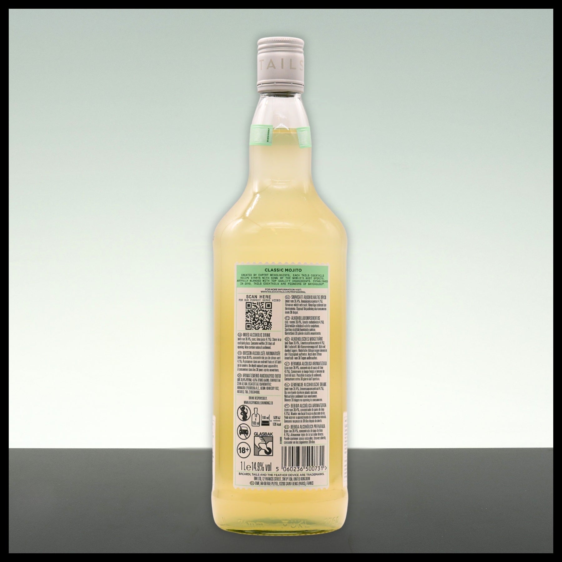 Tails Cocktails Classic Mojito Cocktail 1L - 14,9% Vol. - Trinklusiv