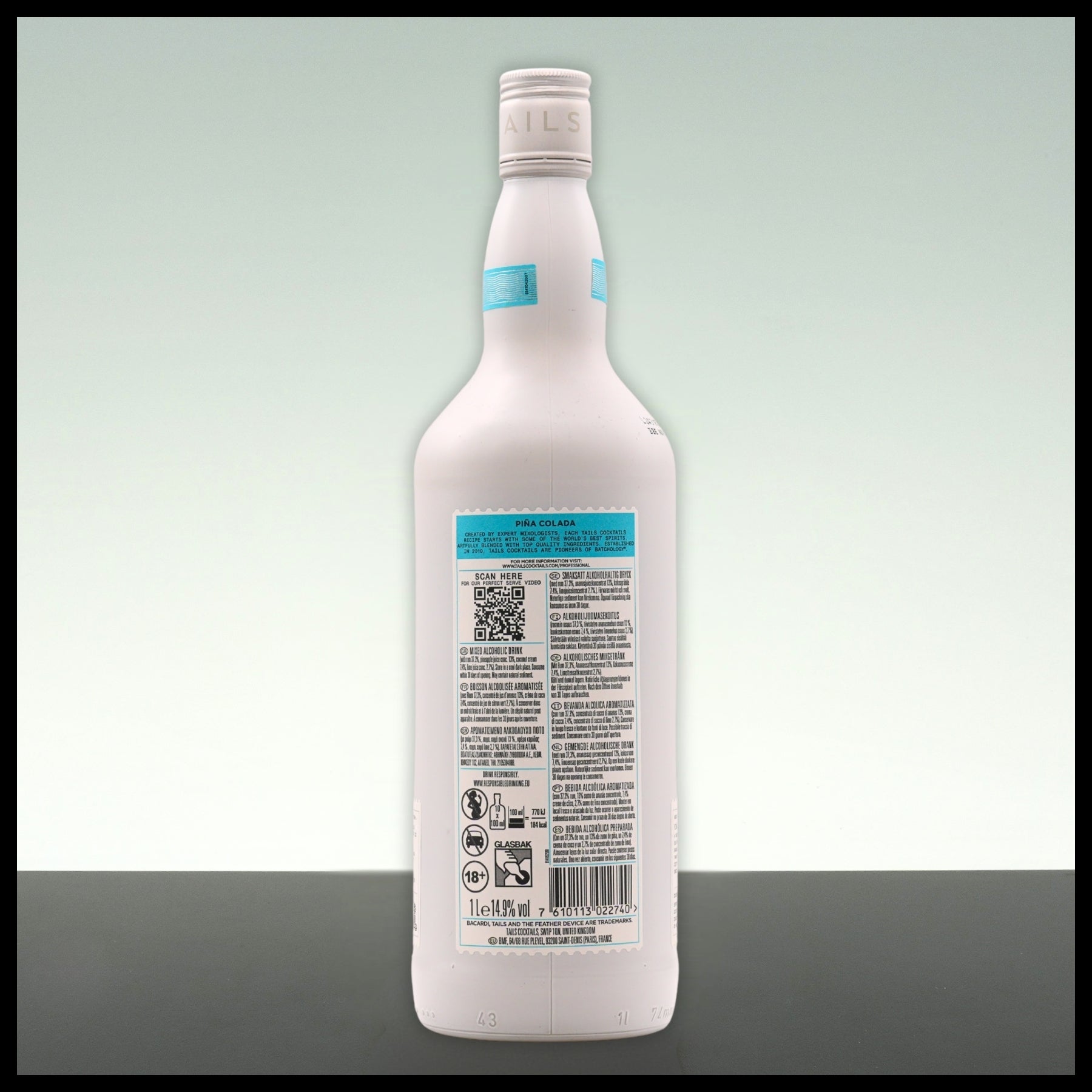 Tails Cocktails Pina Colada Cocktail 1L - 14,9% Vol. - Trinklusiv