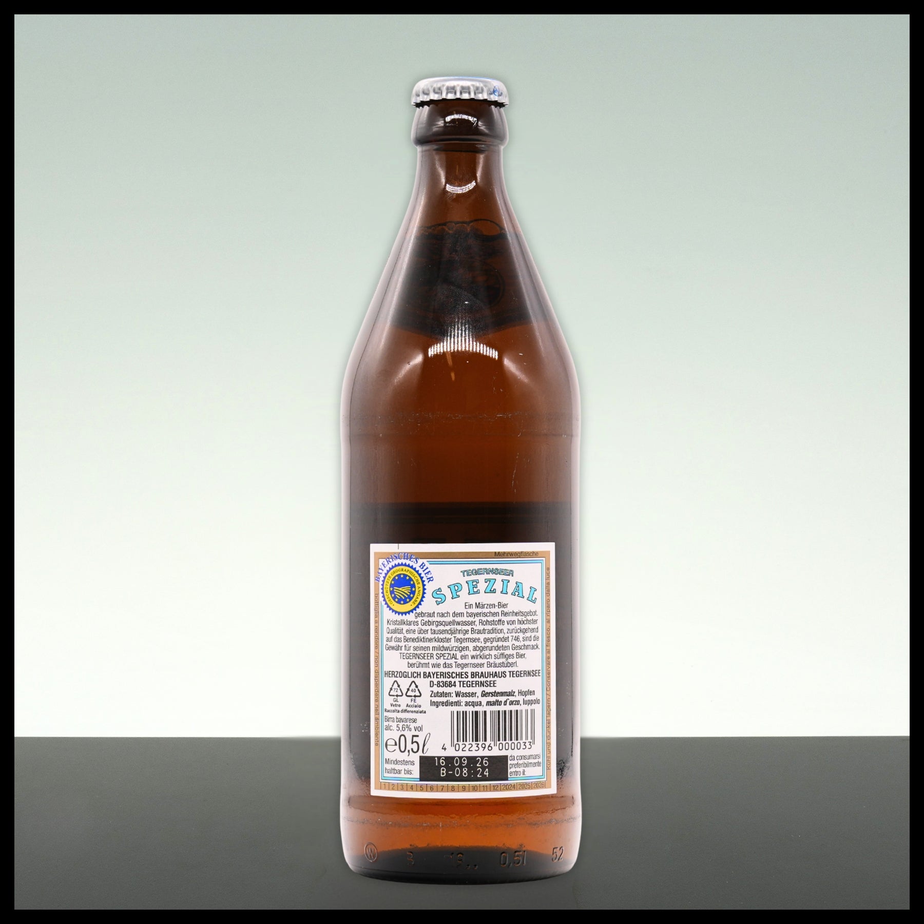 Tegernseer Spezial 0,5L - 5,6% Vol. - Trinklusiv