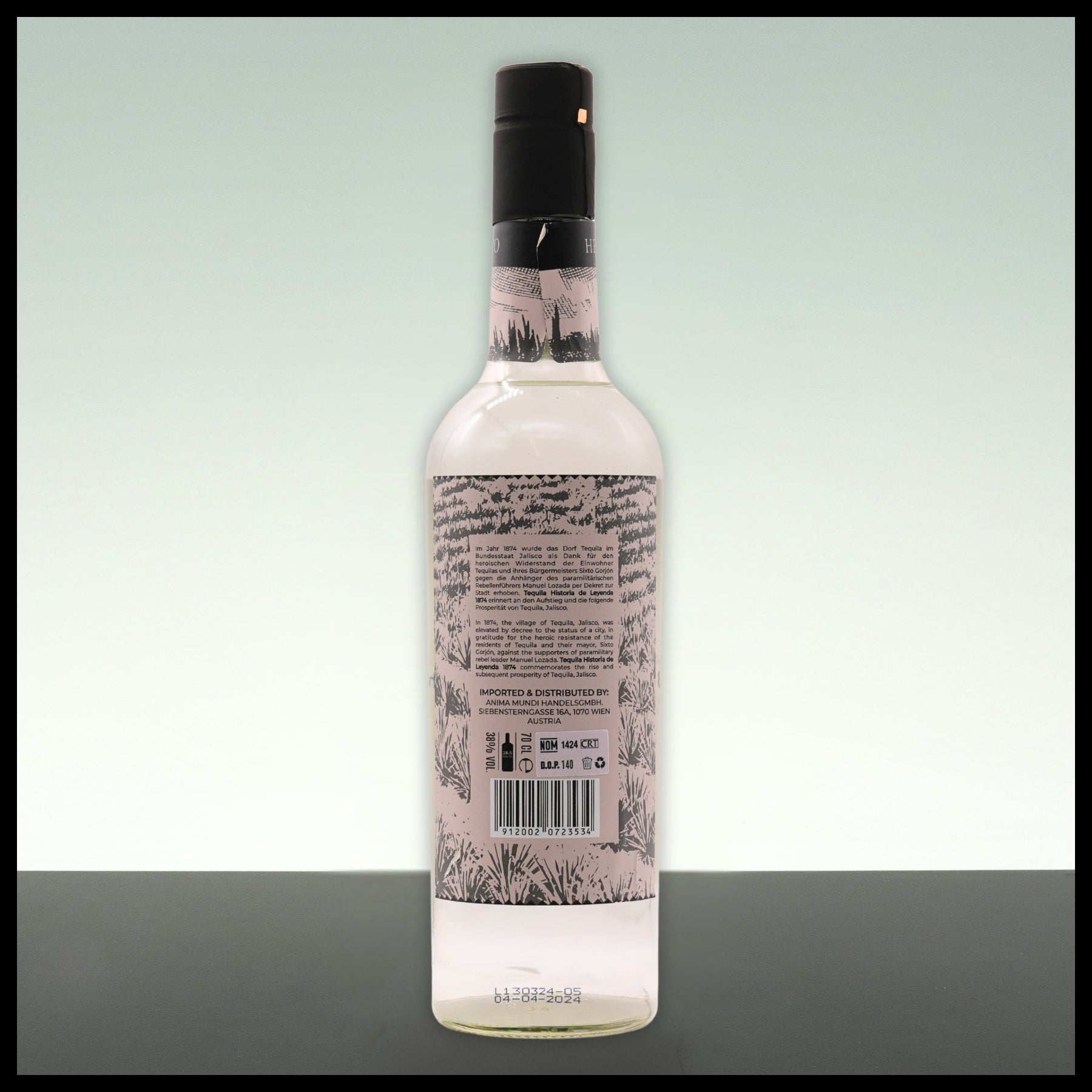 Tequila Historia de Leyenda 1874 BLANCO 0,7L - 38% Vol. - Trinklusiv
